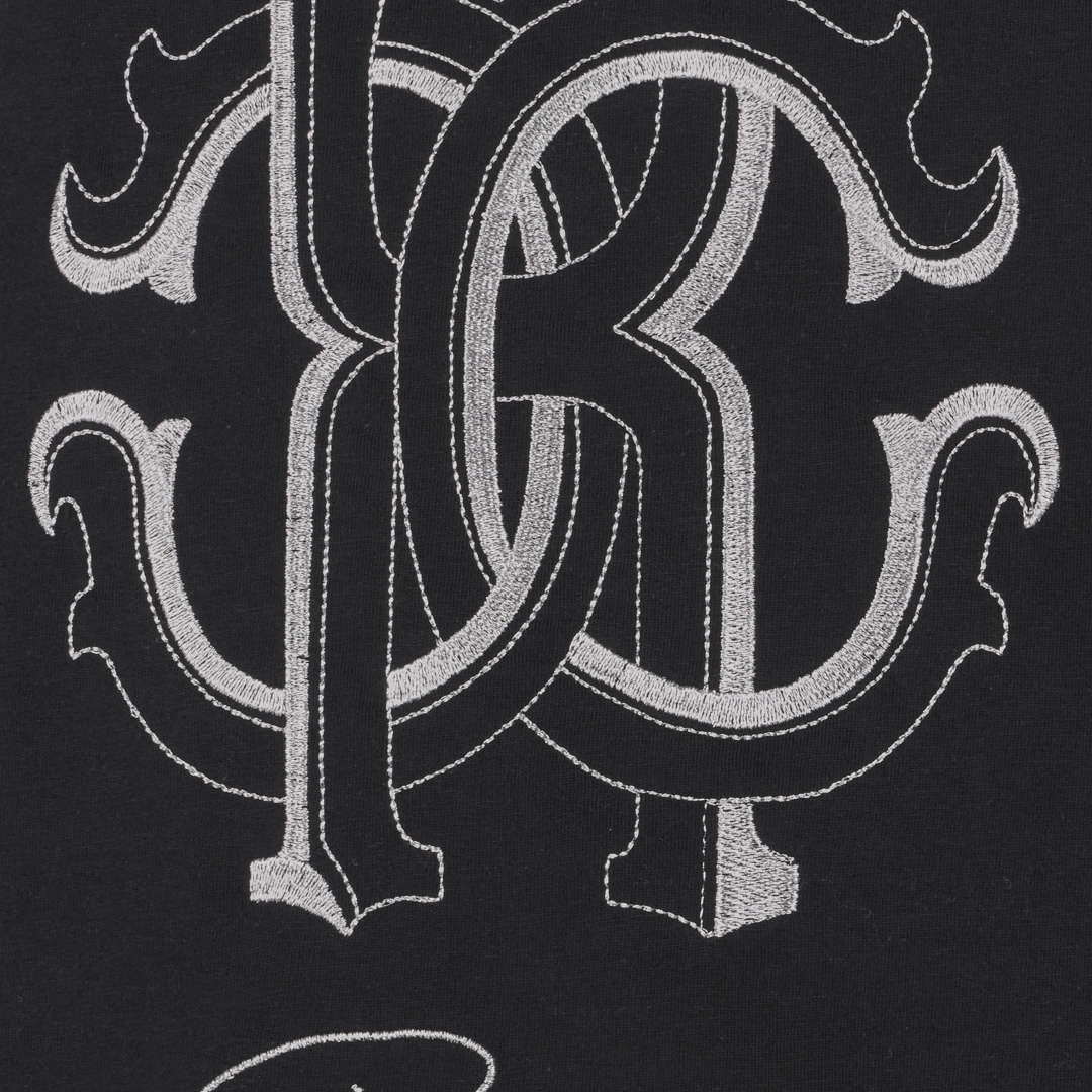Roberto Cavalli Tank Top With Monogram Rc In Black
