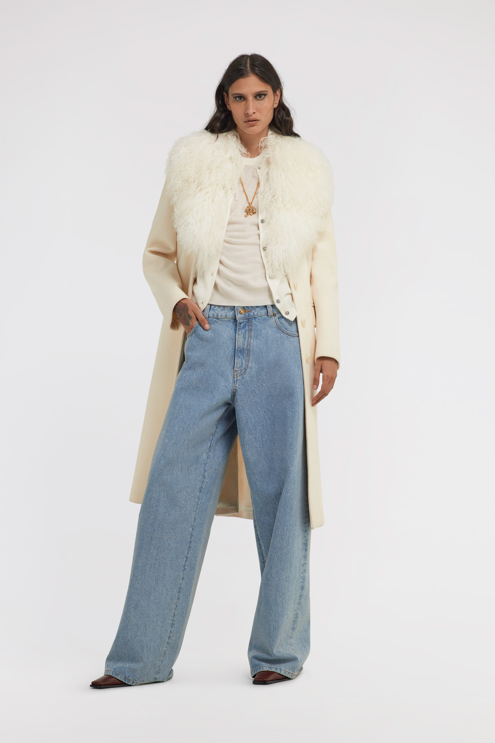Roberto Cavalli Short-sleeved Sweater In White