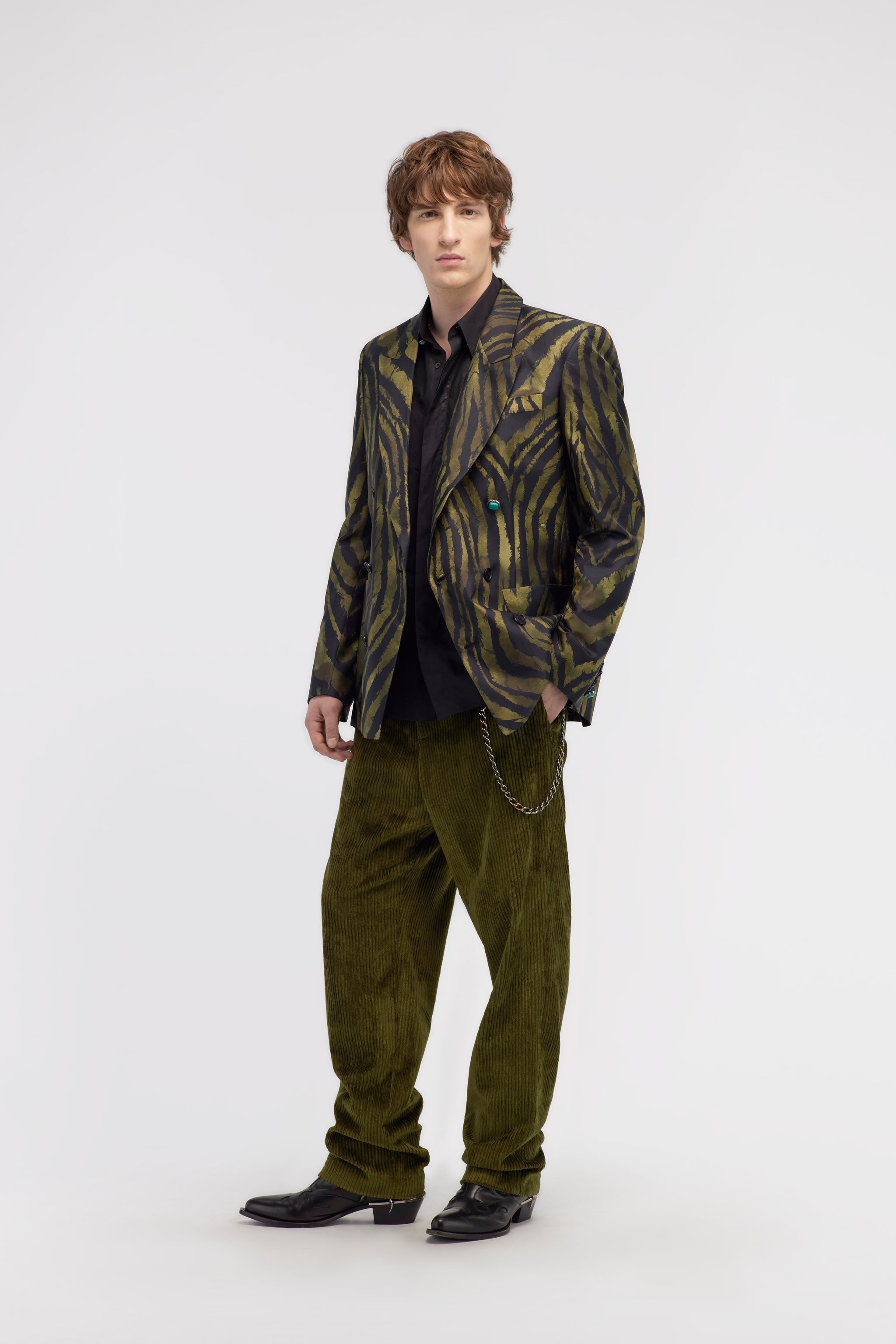 Blazer with Freedom print