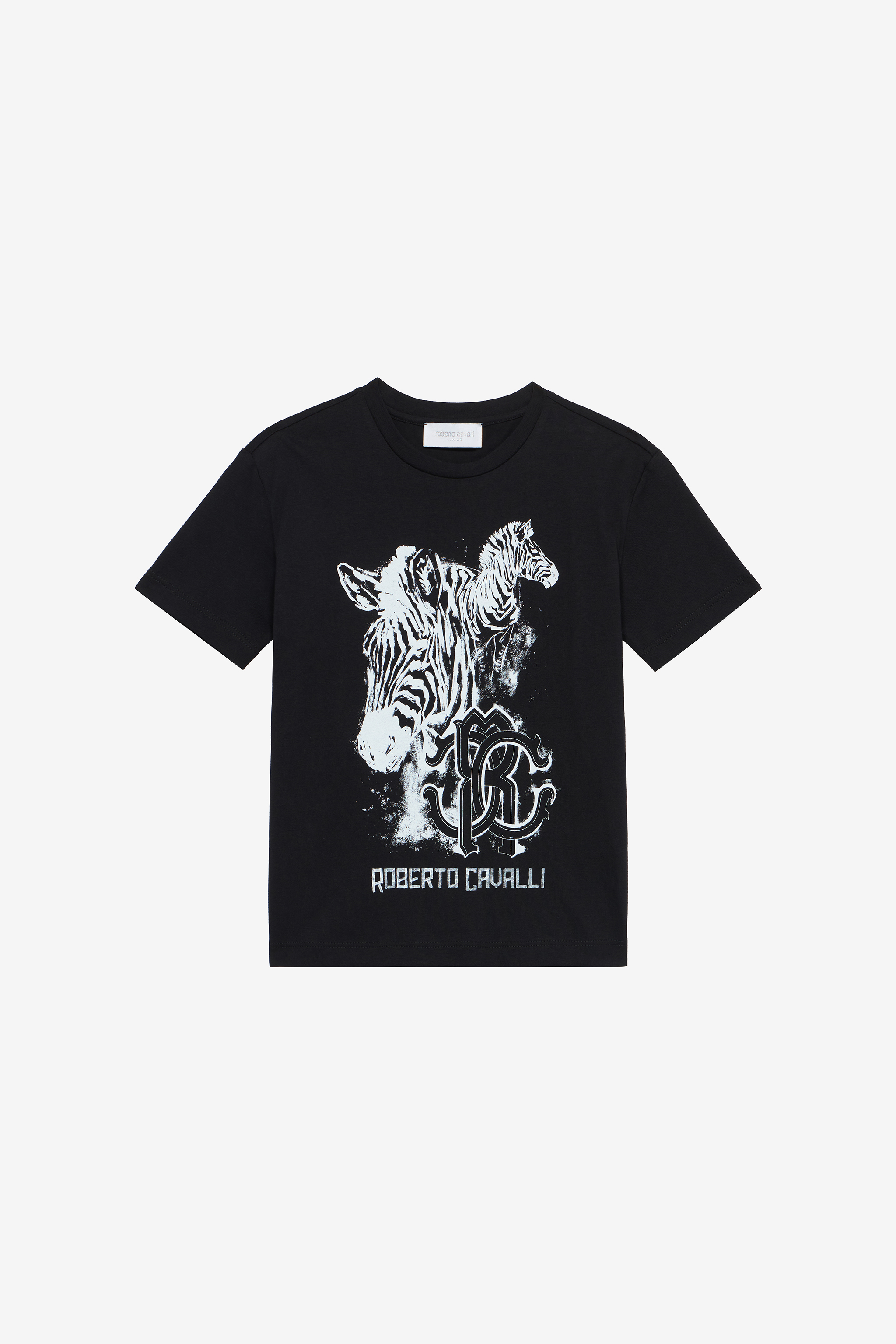 ROBERTO CAVALLI Ｔシャツ Roberto Cavalli logo-print Cotton T-shirt | White | FARFETCH