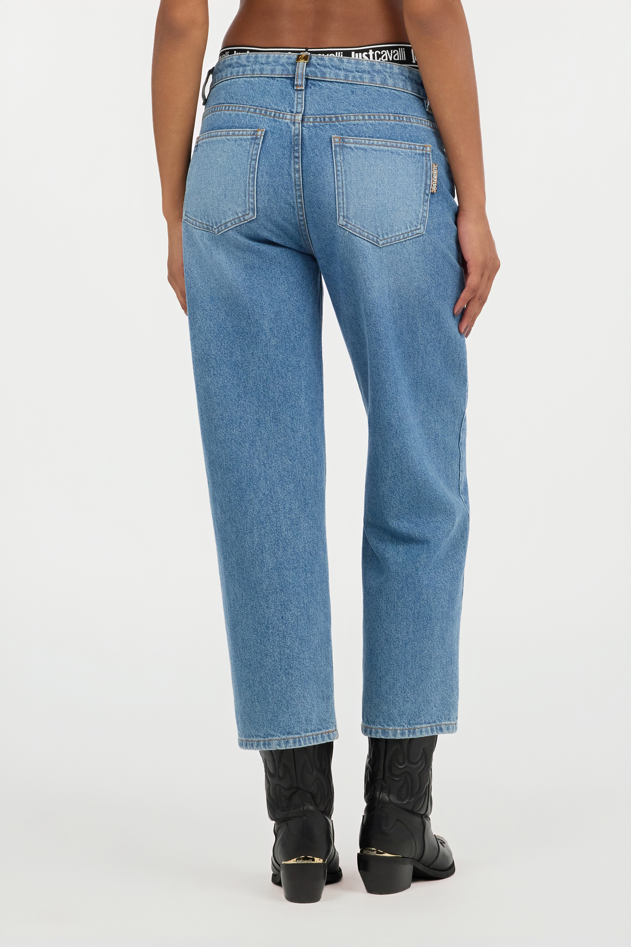 Blue Cropped Jeans
