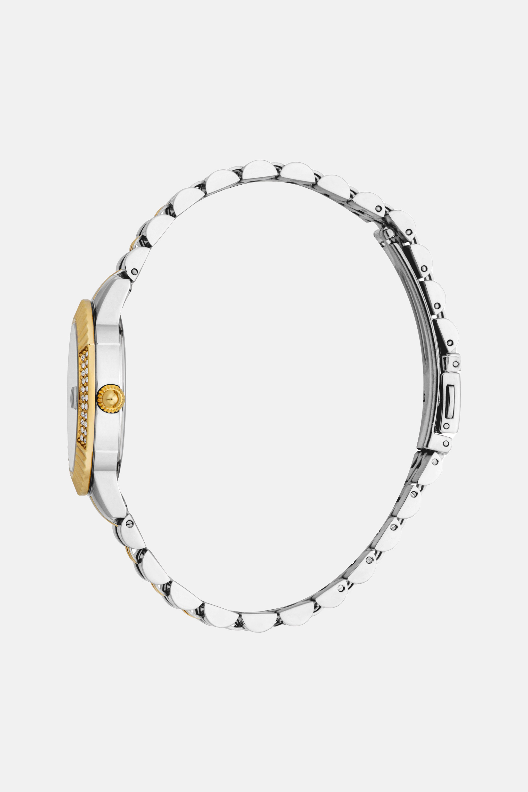 Shop Roberto Cavalli Just Cavalli Glam Watch In Silver/gold