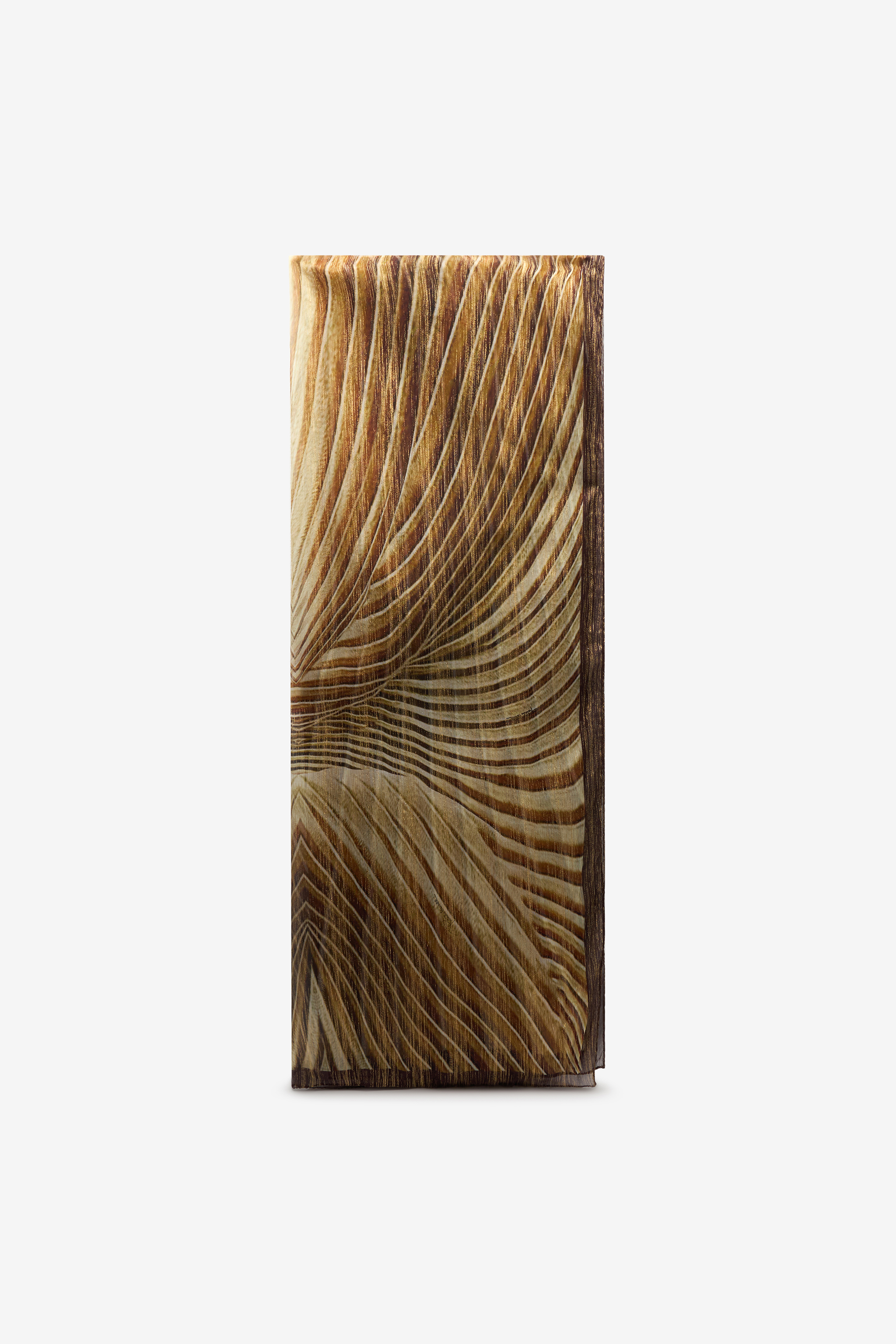 Roberto Cavalli Women's Gold Silk Stole With Iside Print - Accessories Natural