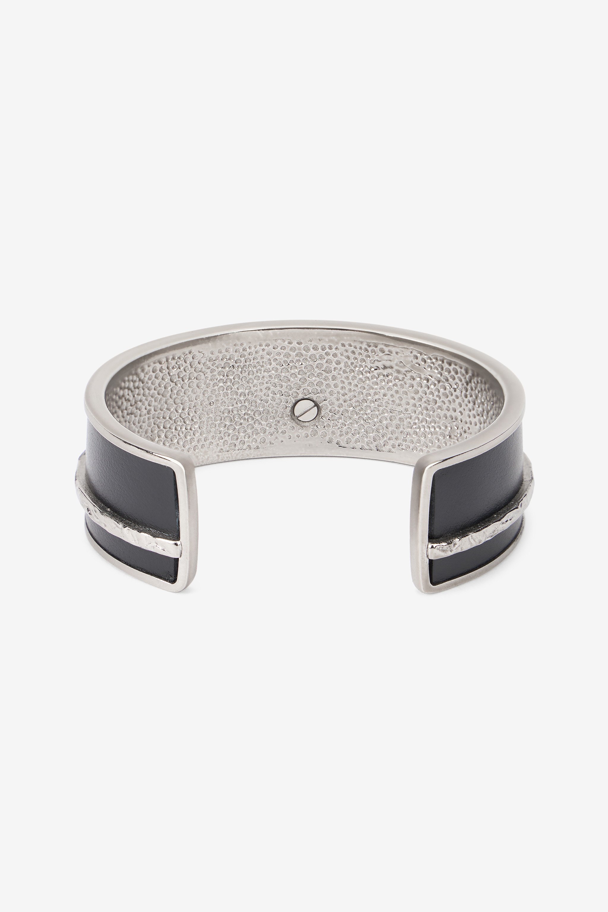  Roberto Cavalli Black And Palladium Rigid Bracelet With Fang - Male Promo Sale Fw2025 Palladium Black Unica 