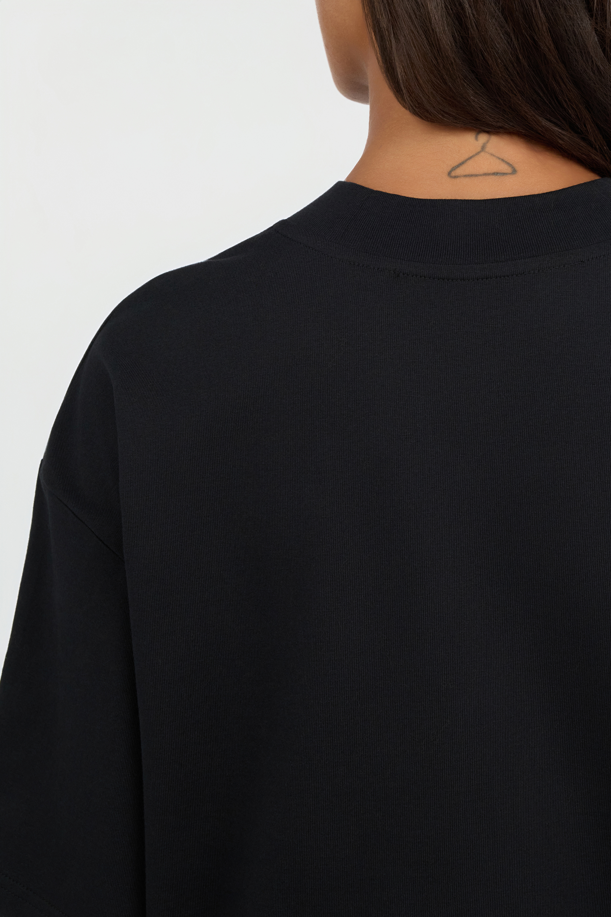 Roberto Cavalli Just Cavalli Black T-shirt With Rhinestone Logo In Black