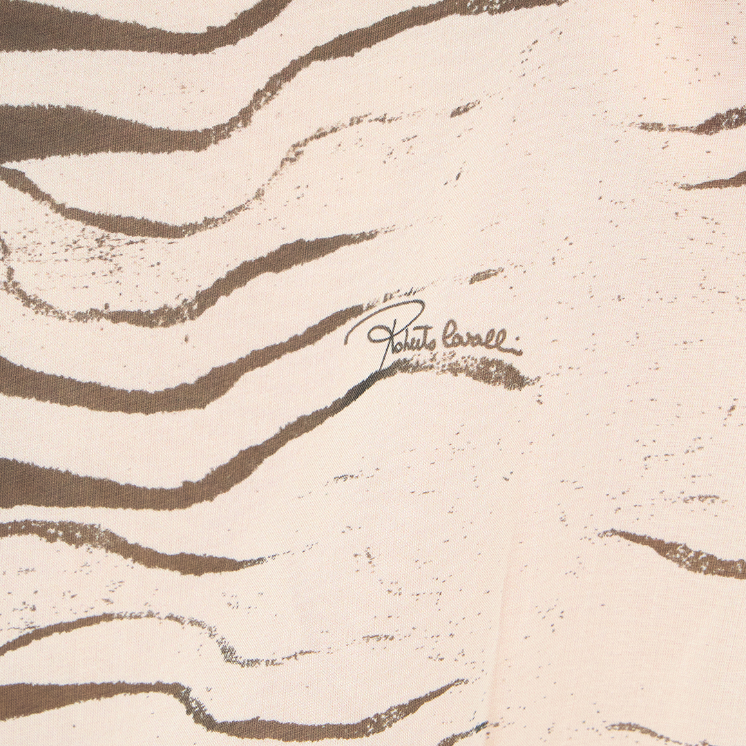 Roberto Cavalli Kleid Mit Zebra-print In Black/white