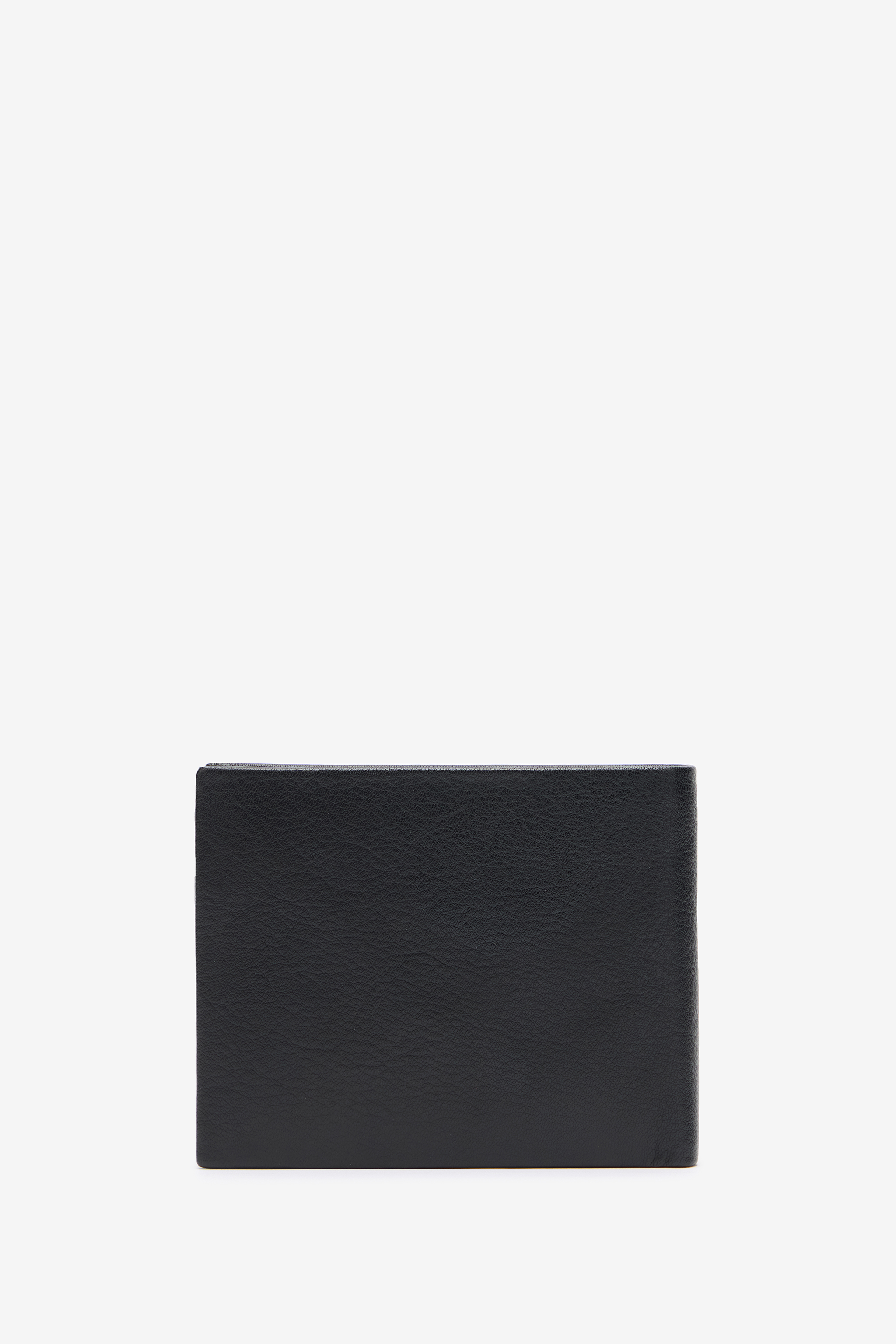 Black Leather Wallet With Logo