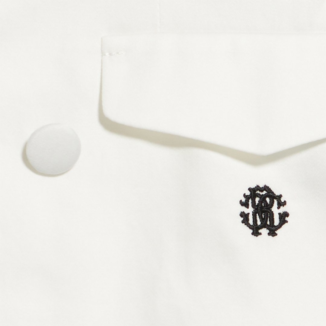 Roberto Cavalli Double-breasted Jacket With Rc Monogram In White