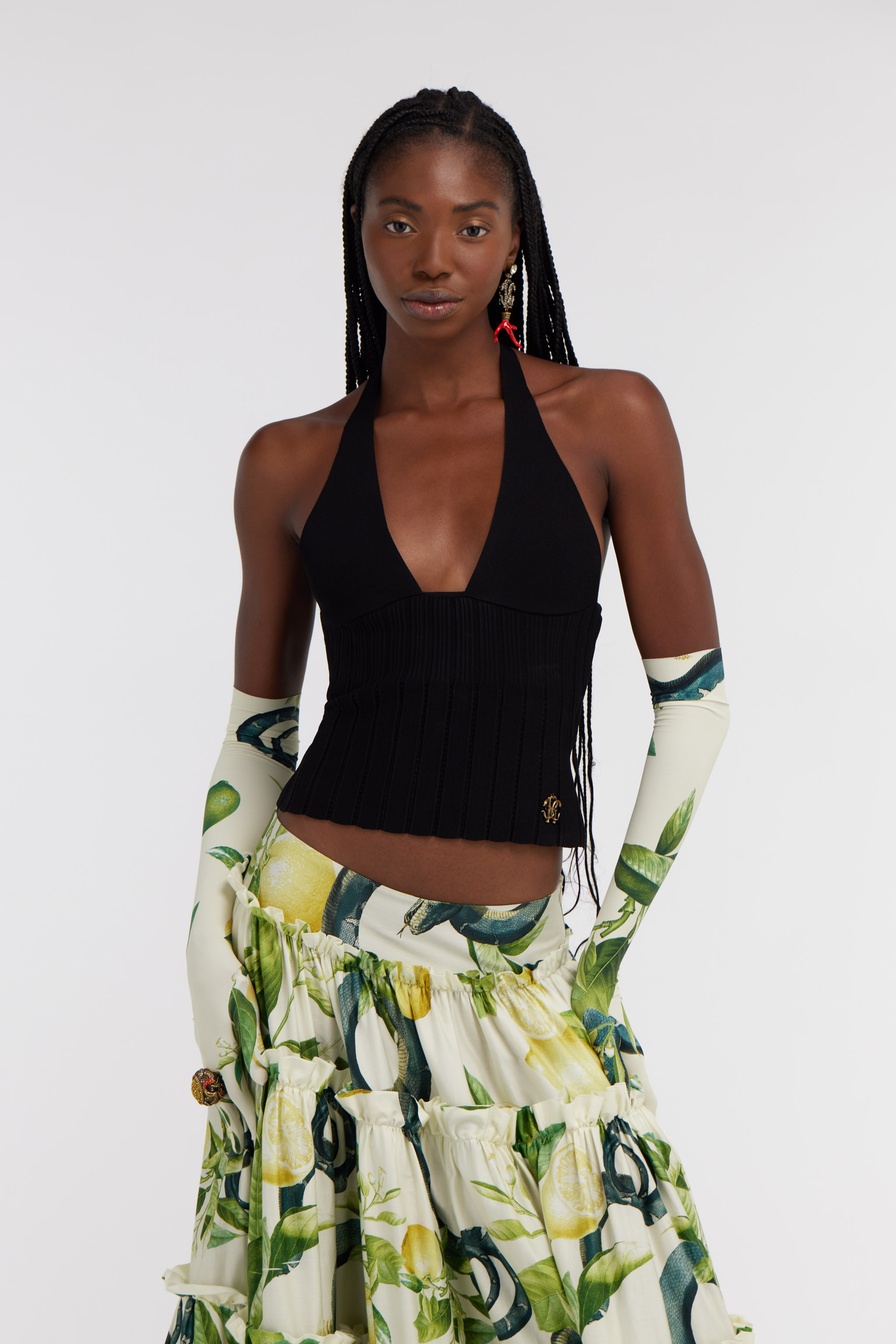 Roberto Cavalli Knitwear Body In Black