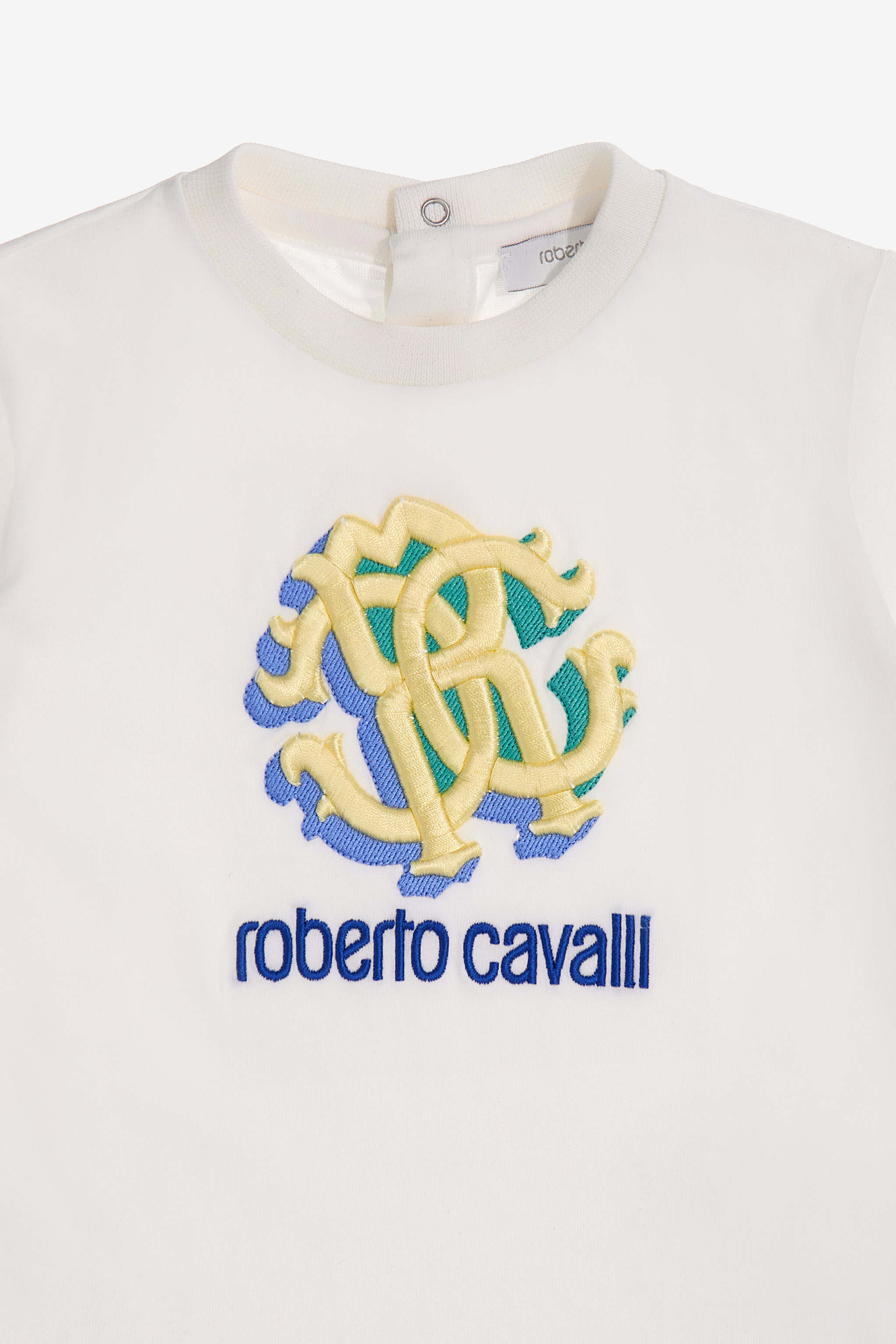 Roberto Cavalli Logo T-shirt In White