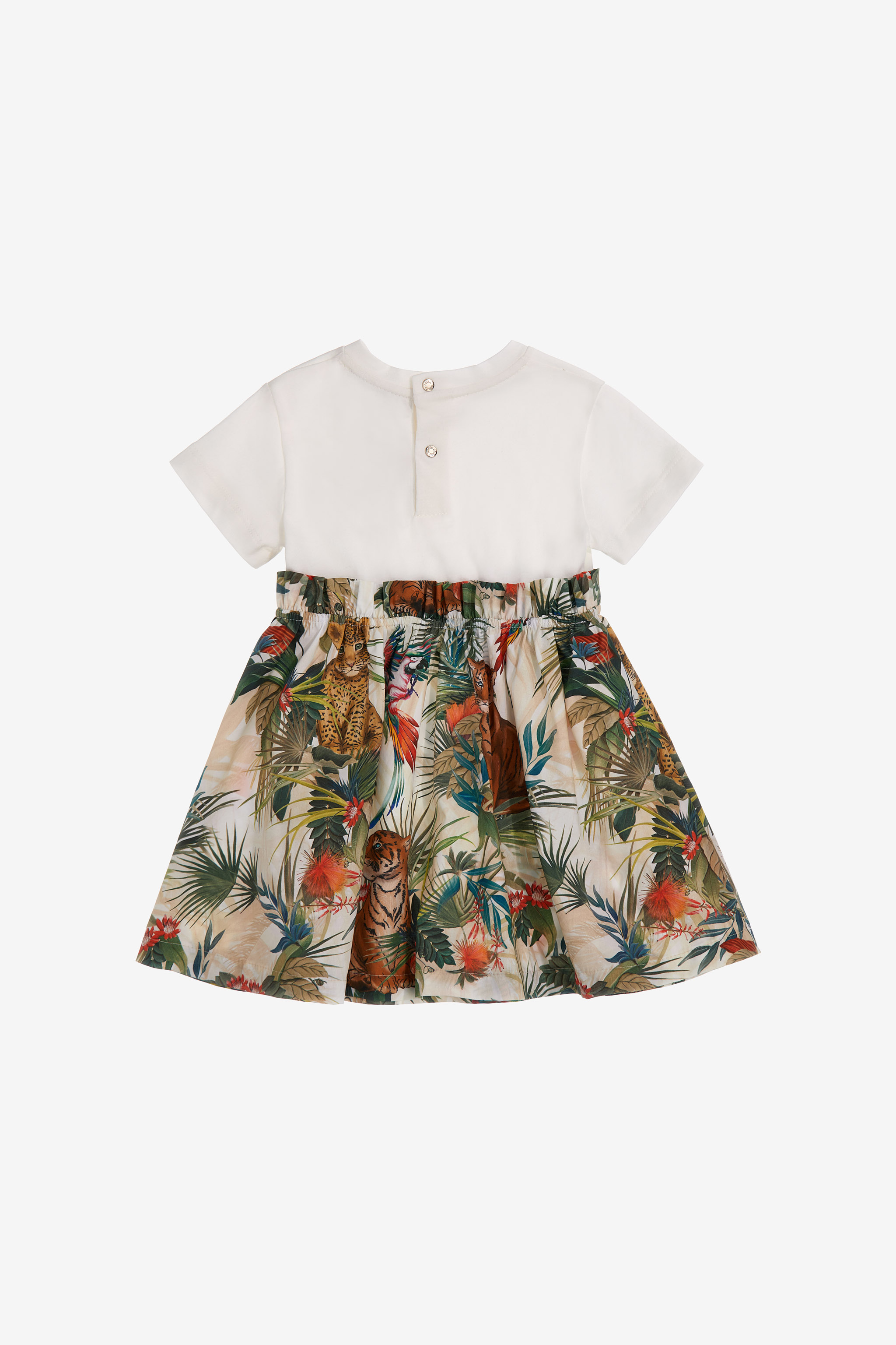 Roberto Cavalli Jungle Print Dress In Green