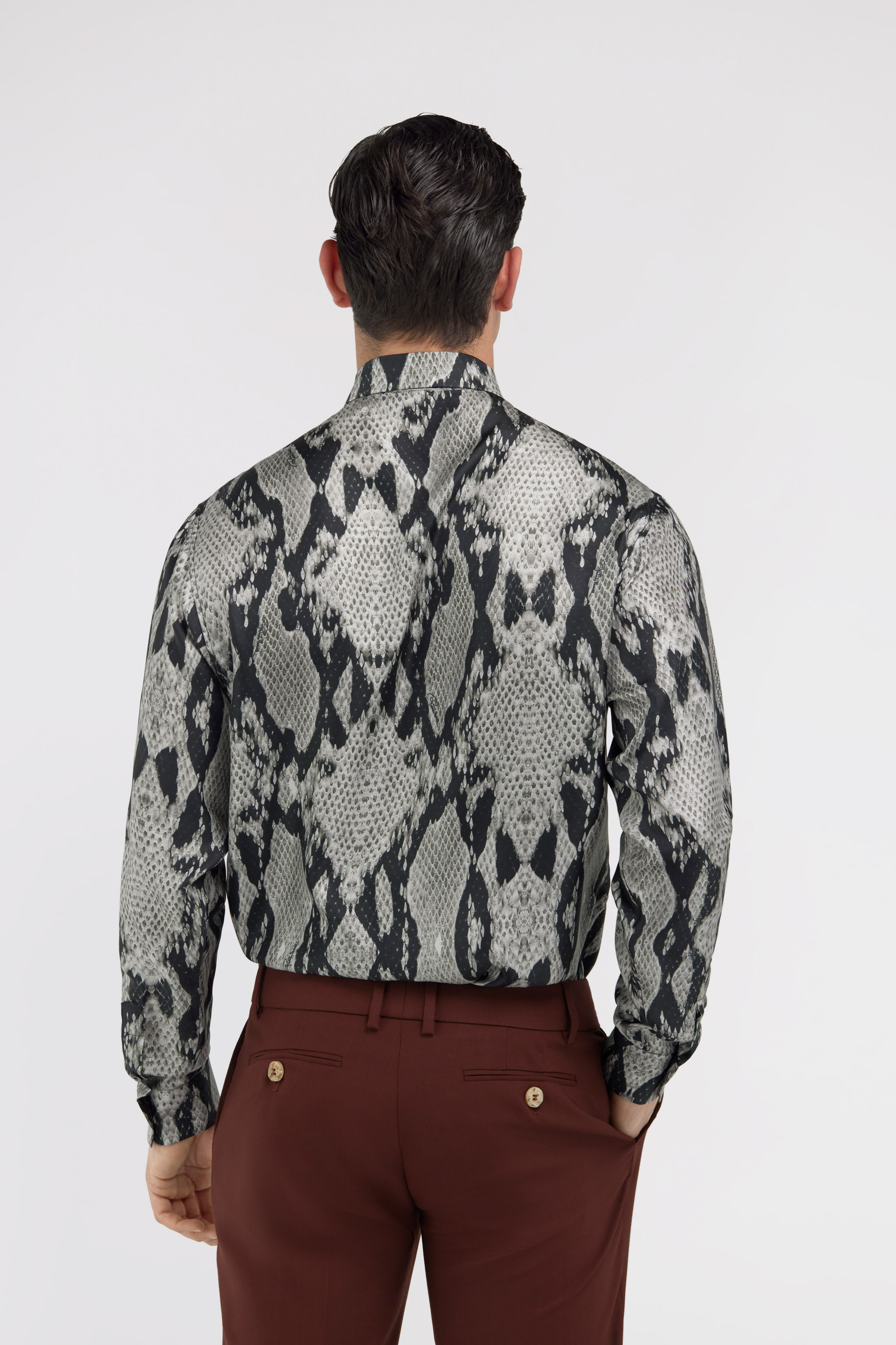 Roberto Cavalli Printed Shirt In Black