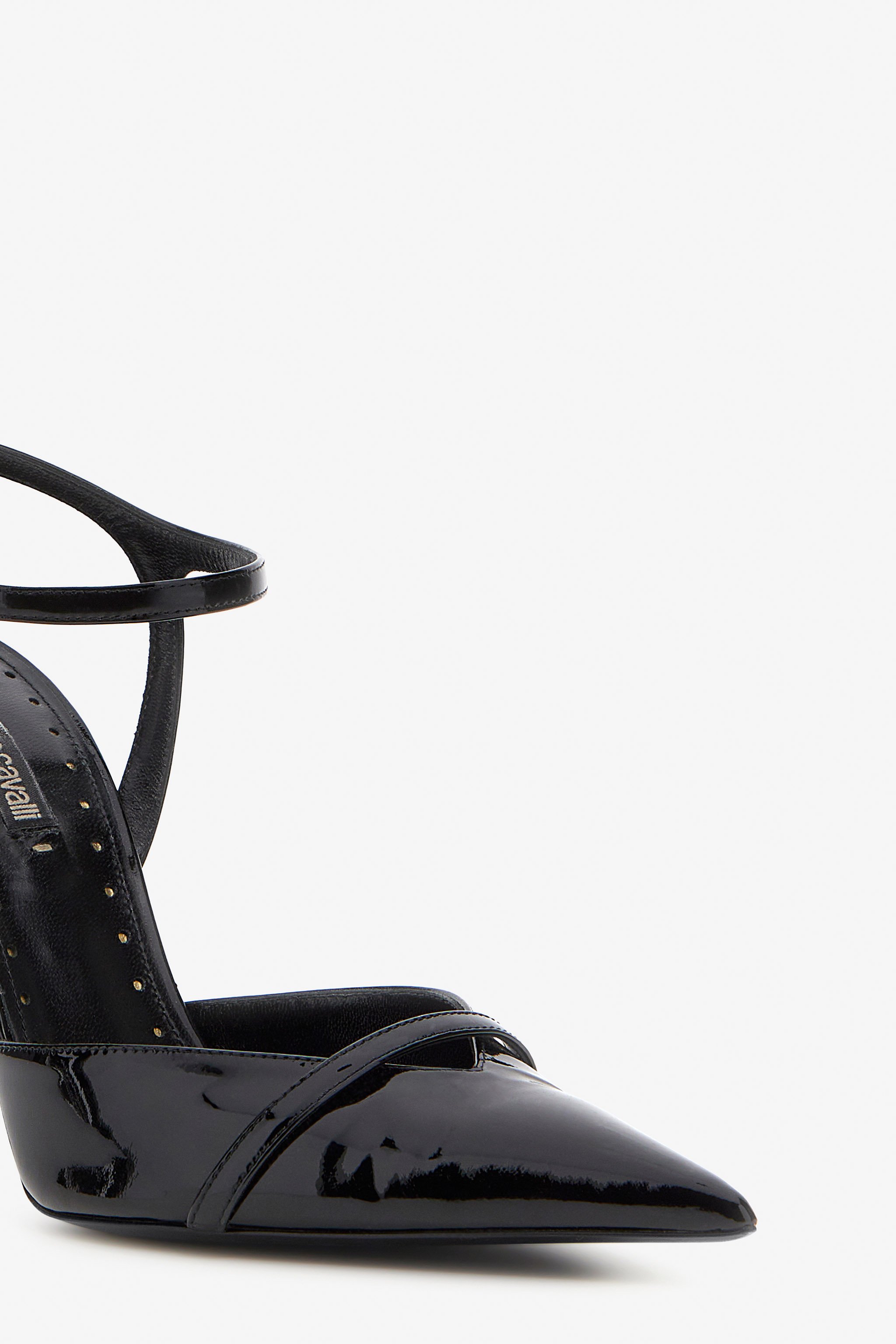 ROBERTO CAVALLI PATENT LEATHER SANDALS 