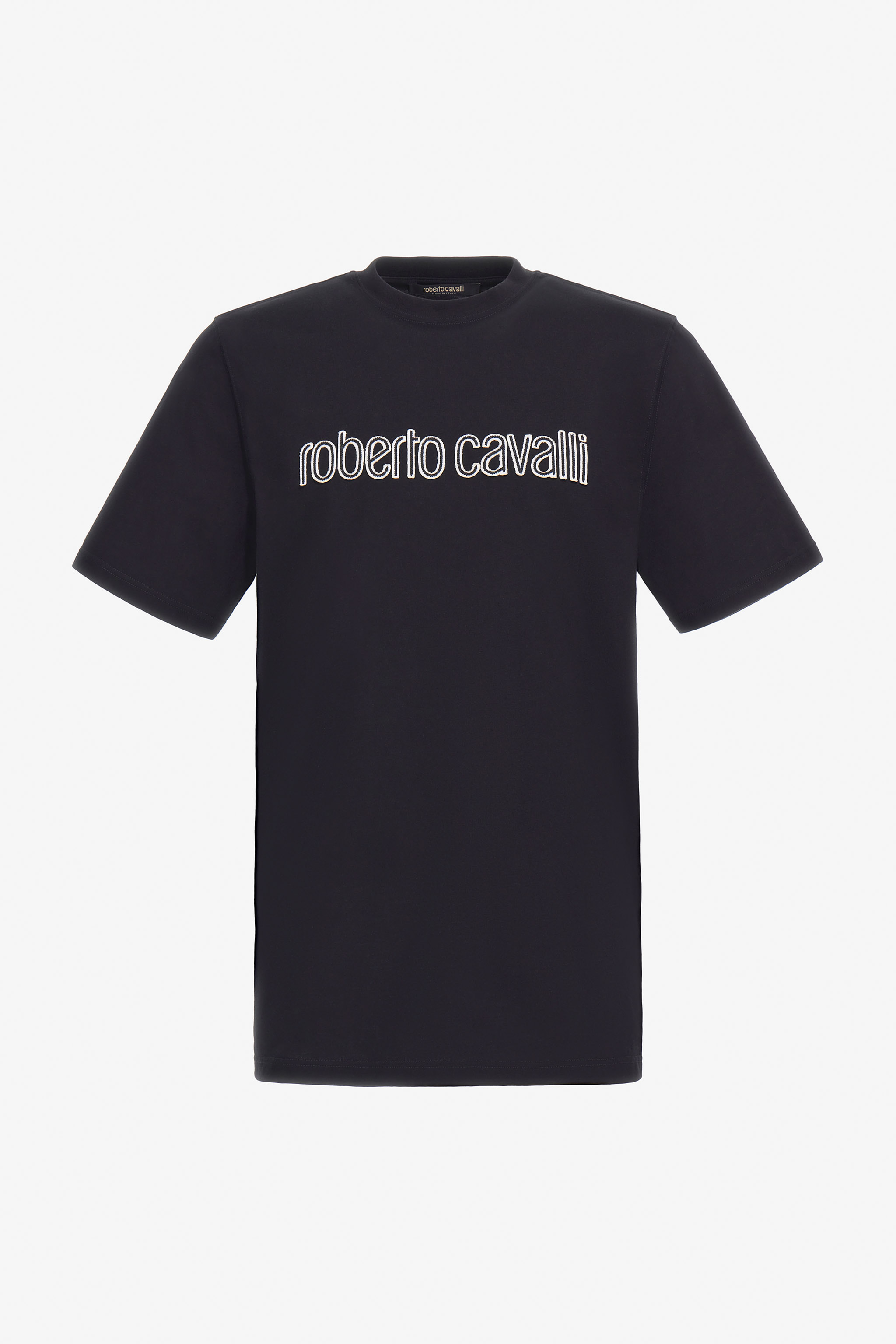 Roberto Cavalli Men's Black Logo T-Shirt - Ready To Wear