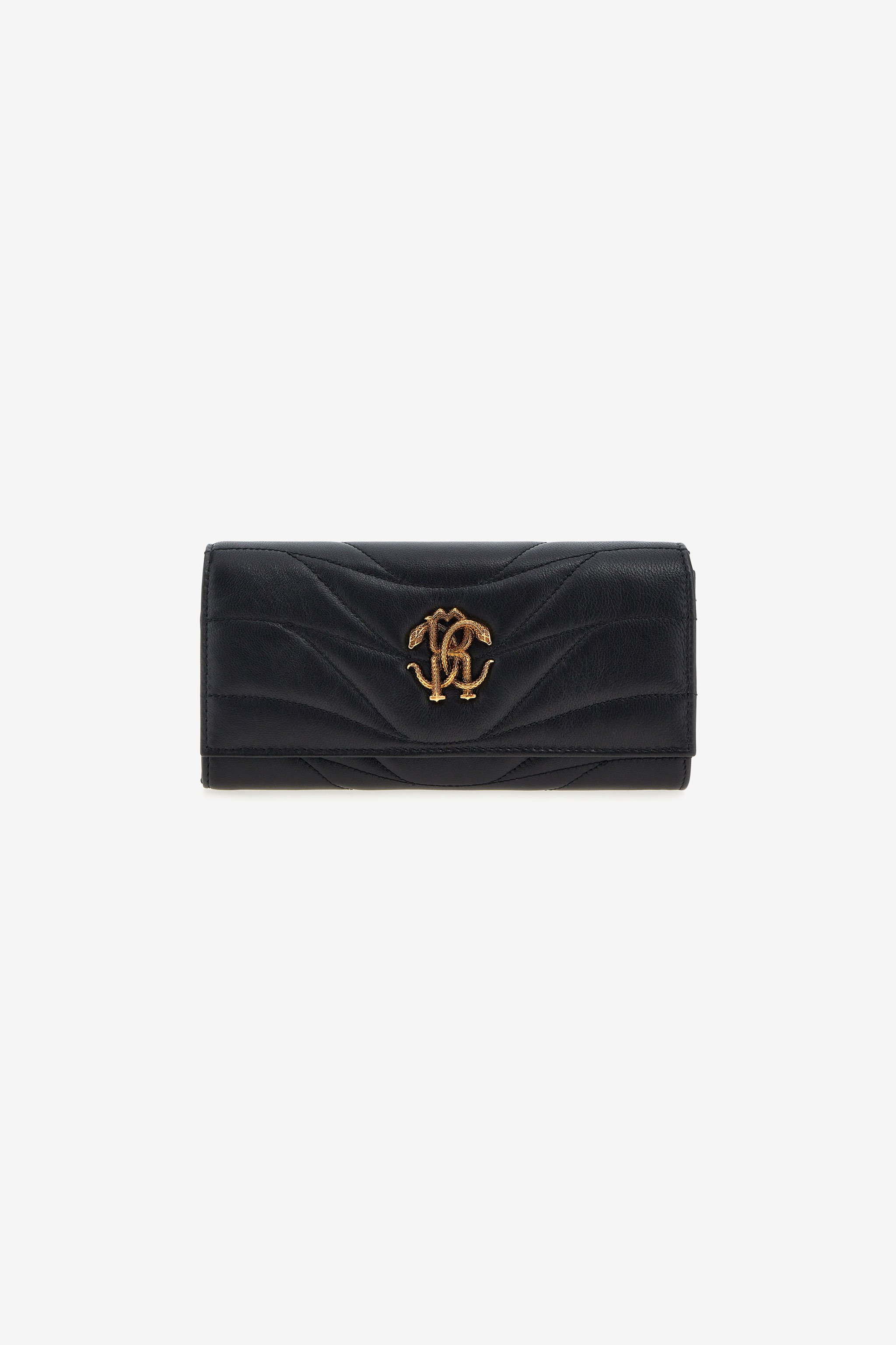 ROBERTO CAVALLI WALLET WITH MONOGRAM RC