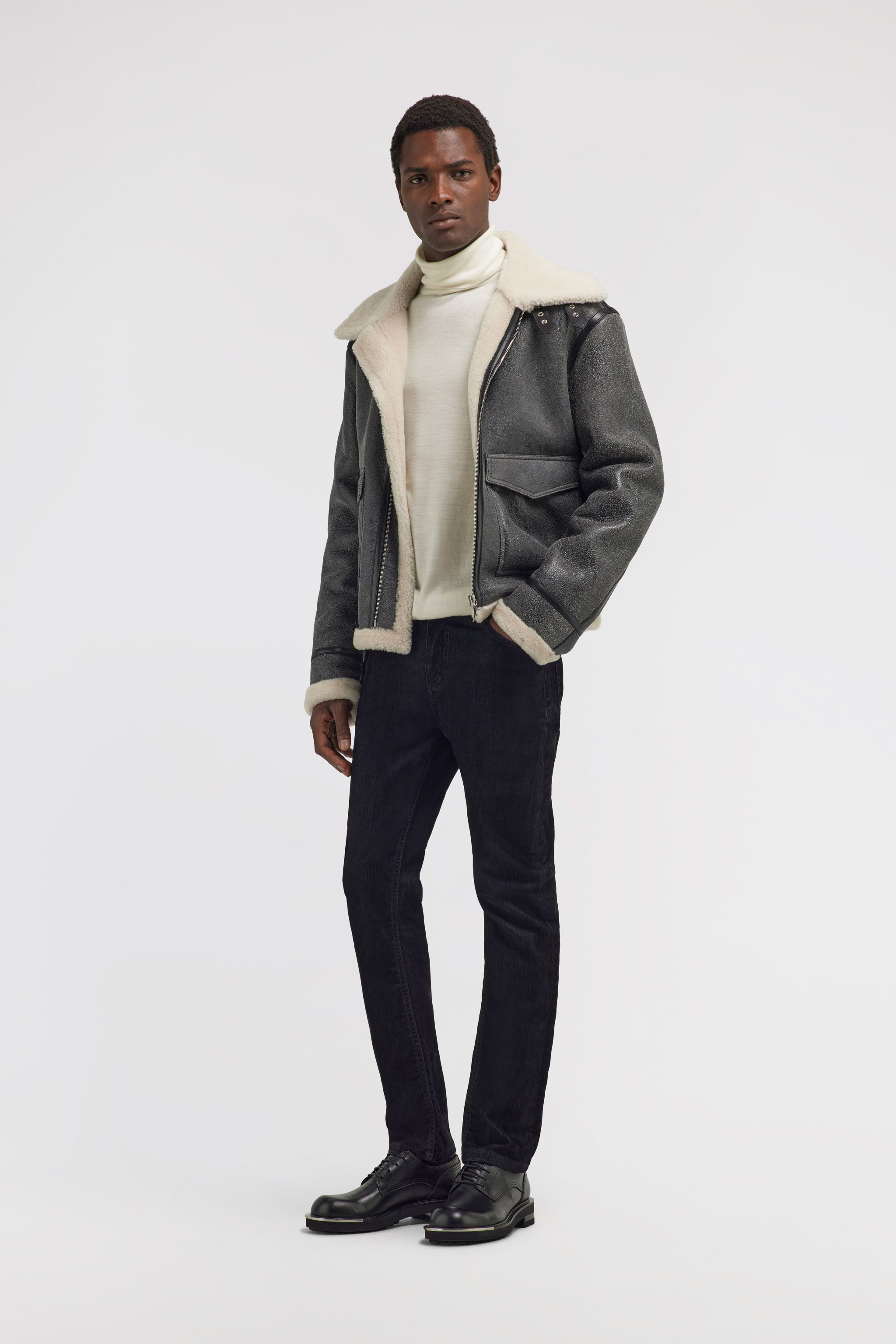 Roberto Cavalli Regular Turtleneck Sweater In White
