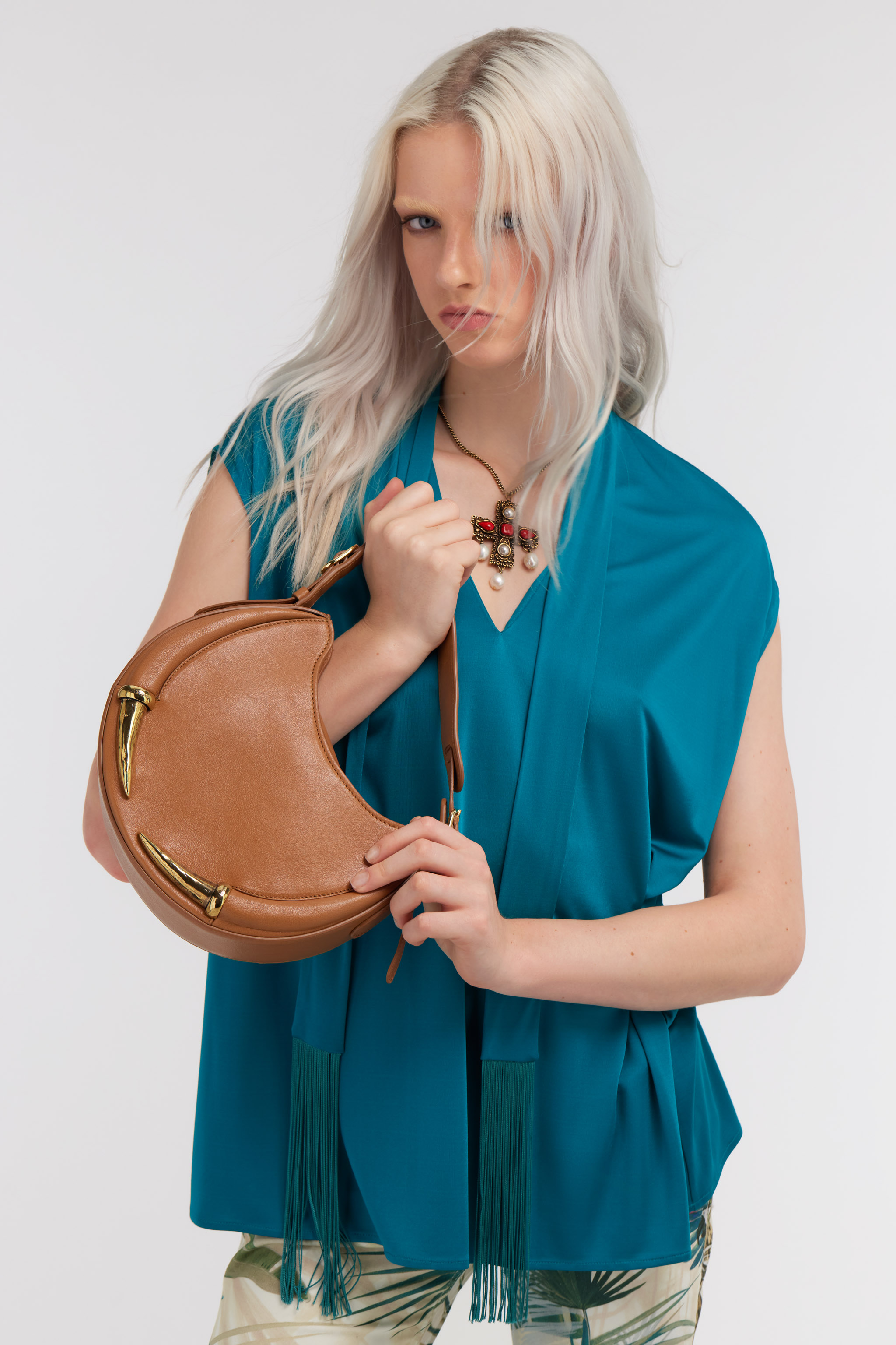 ROBERTO CAVALLI GROSSE FANG SCHULTERTASCHE 