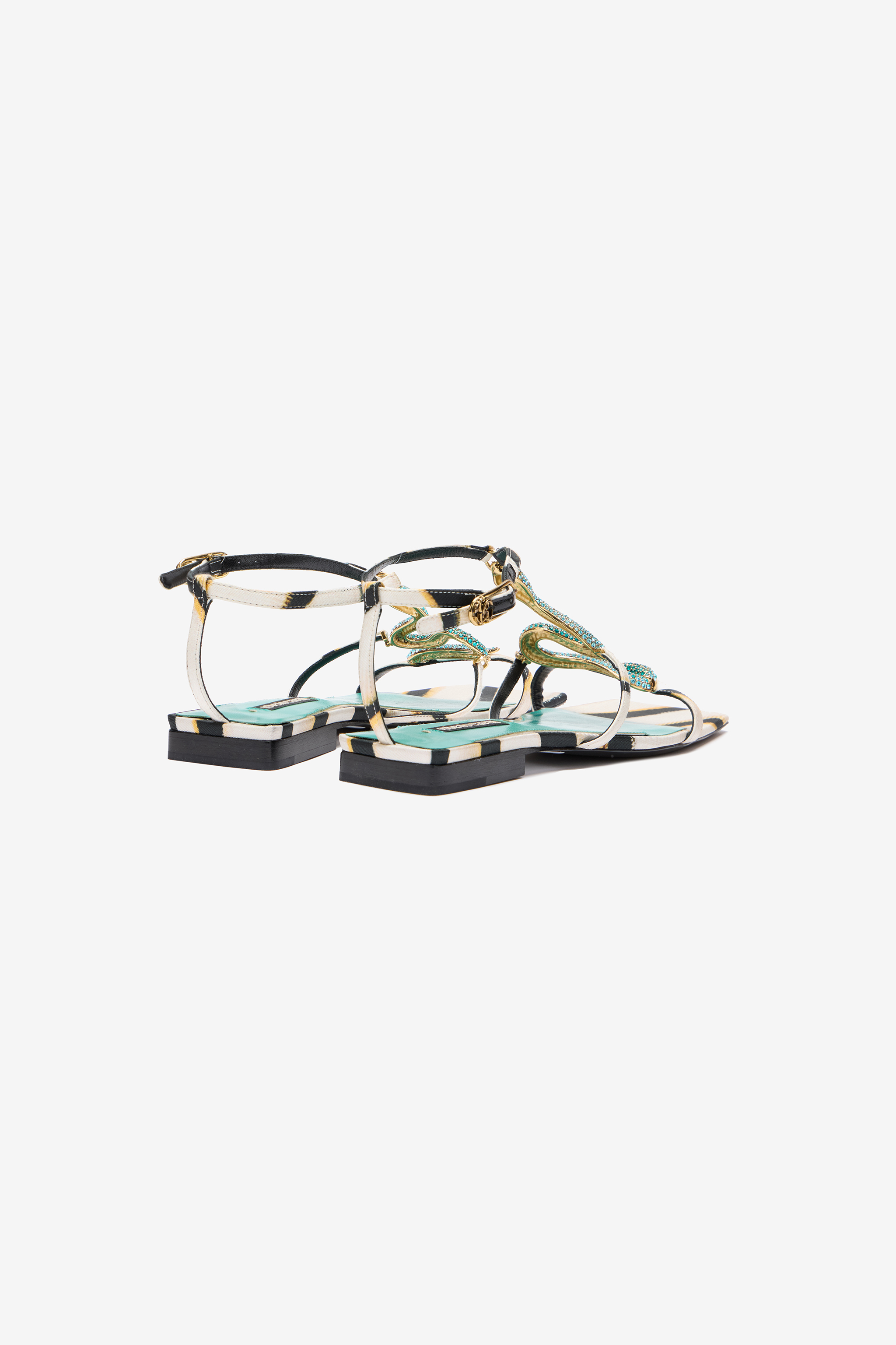 ROBERTO CAVALLI SANDALE MIT RAY OF SEA PRINT 
