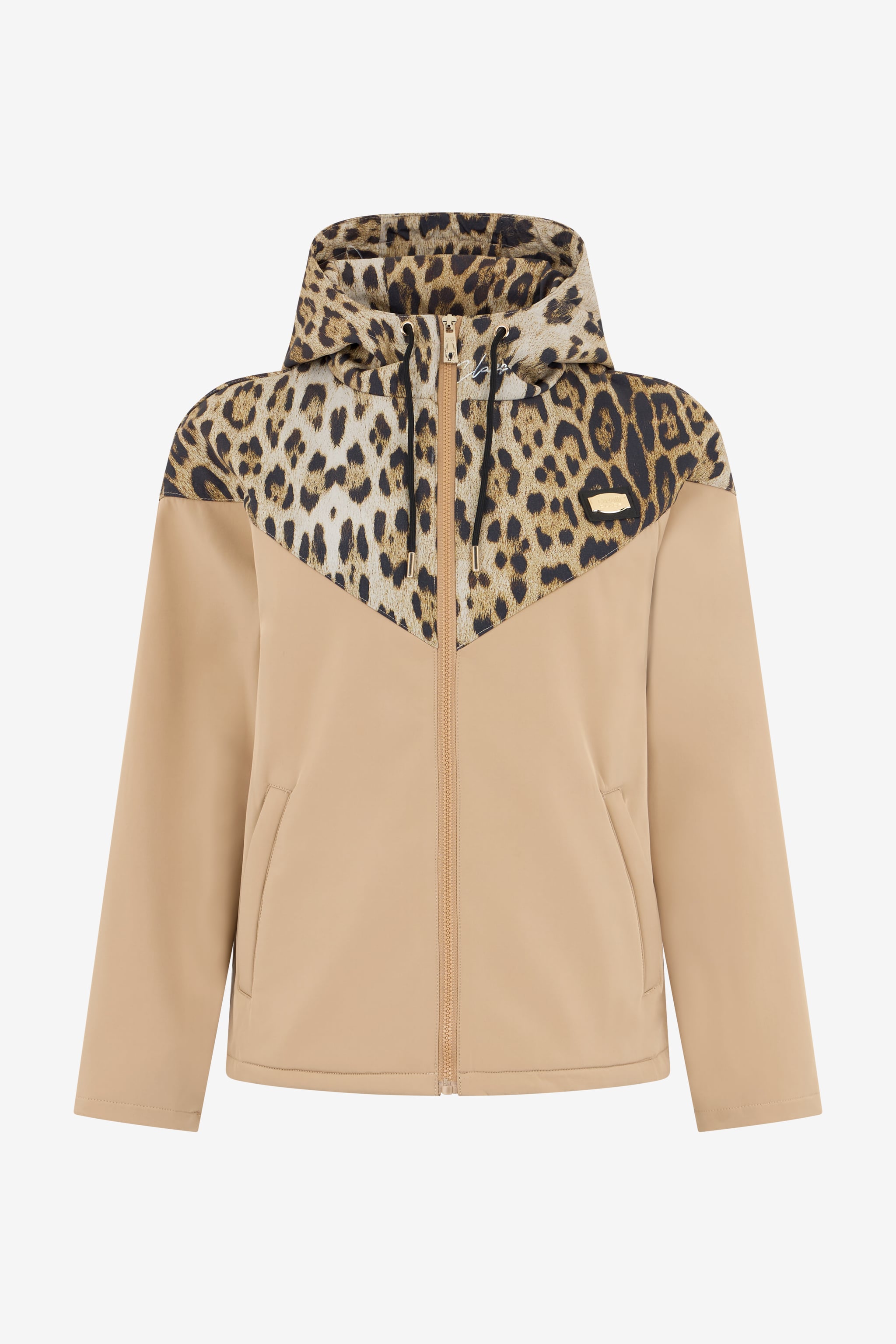 Roberto Cavalli Hooded Bomber Jacket in Leopard Print - Women's Clothing