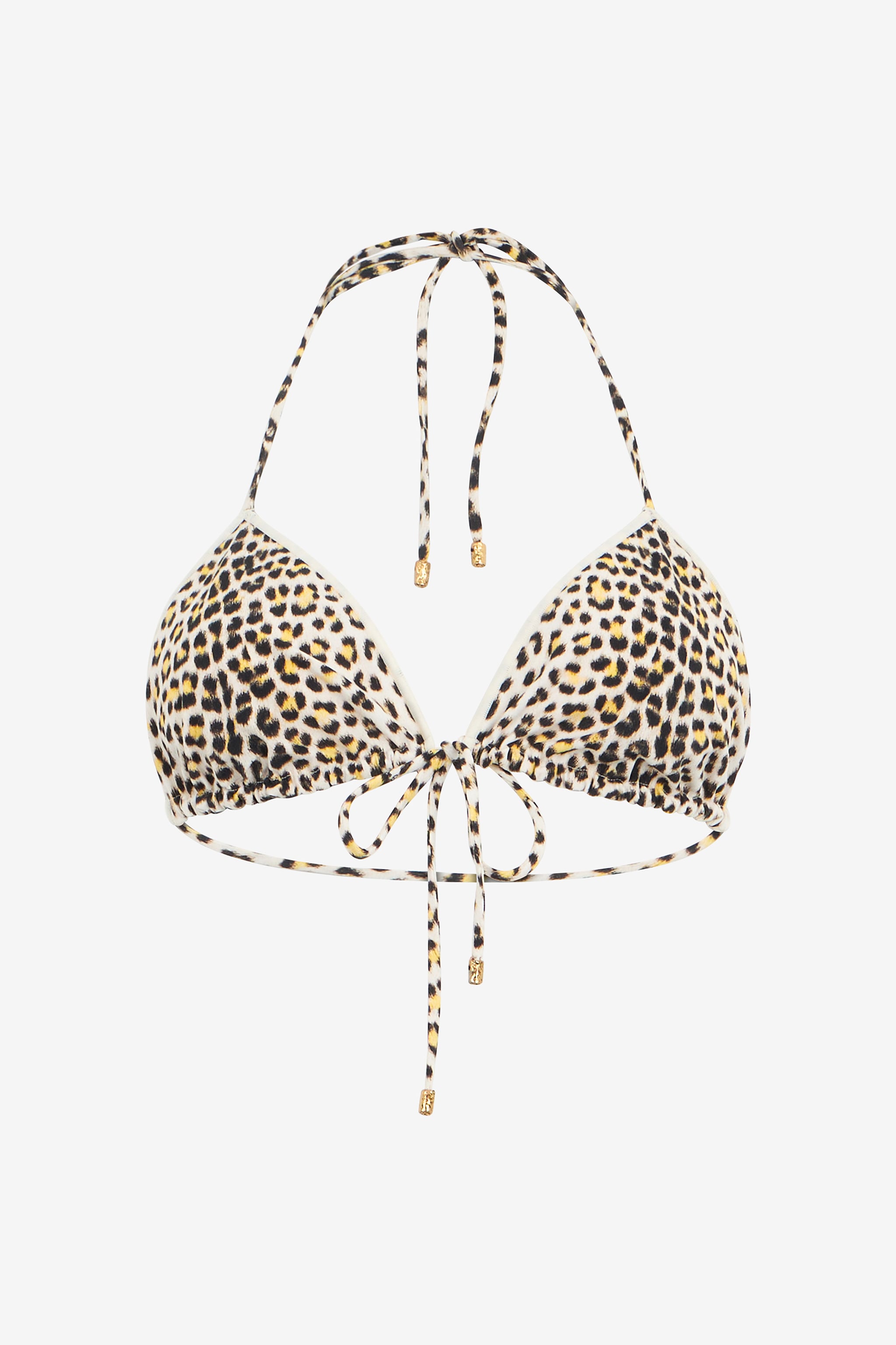 Roberto Cavalli Pop Jaguar Print Bikini Top