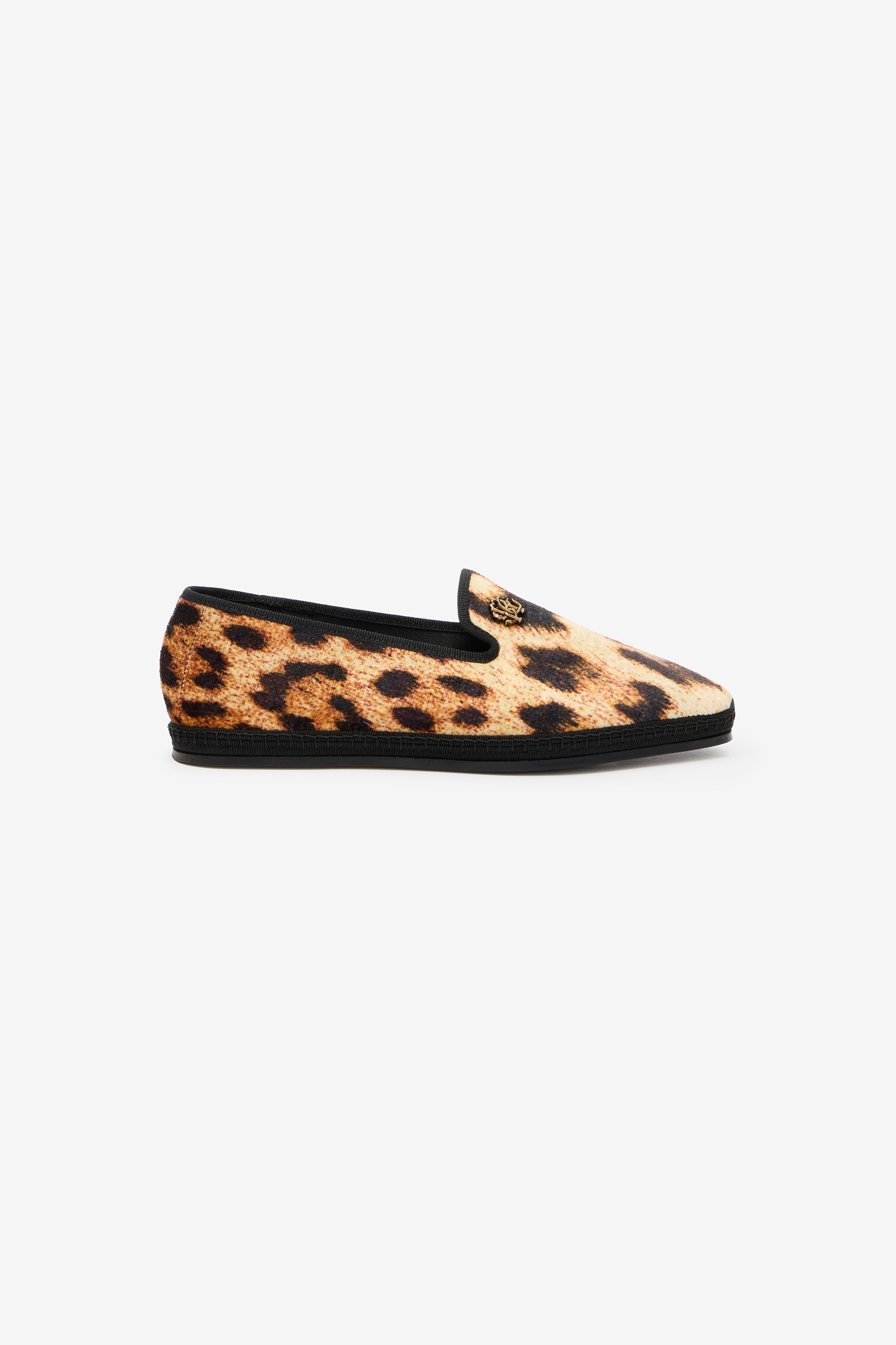 Roberto Cavalli Flat Loafers In Cheetah Skin In Brown