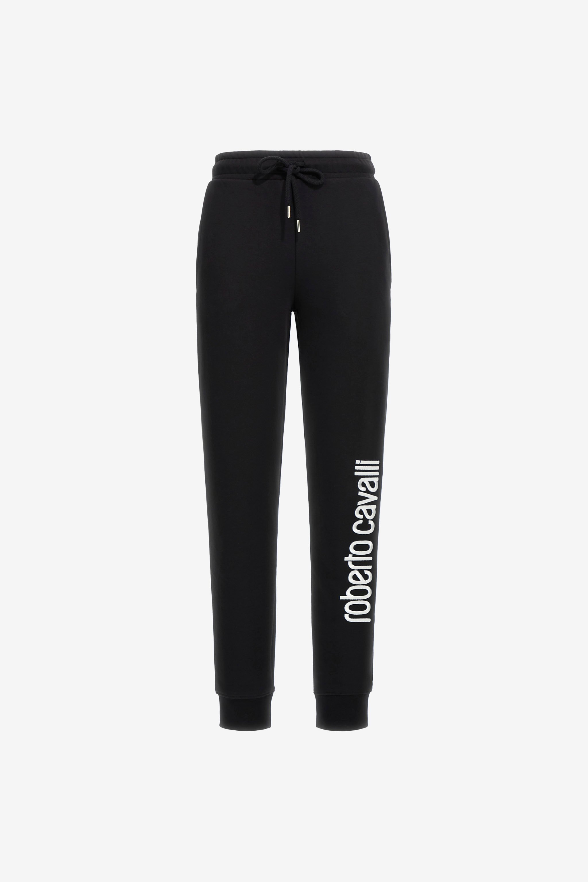 Roberto Cavalli Sporty Pants With Logo In Black