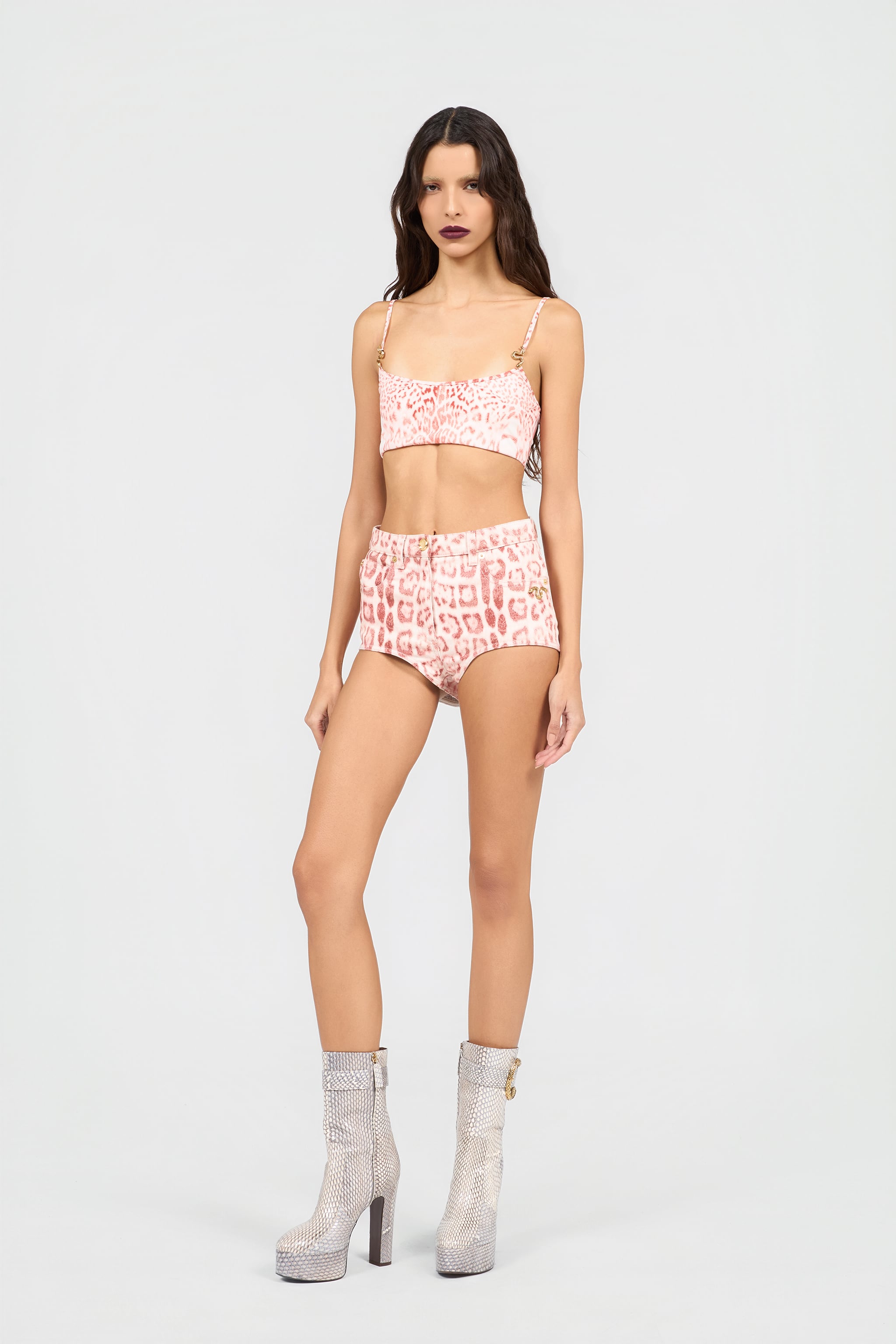 Roberto Cavalli Jaguar Pink Print Top | Thumbnail 6 Roberto Cavalli Jaguar Pink Print Top | Thumbnail 6