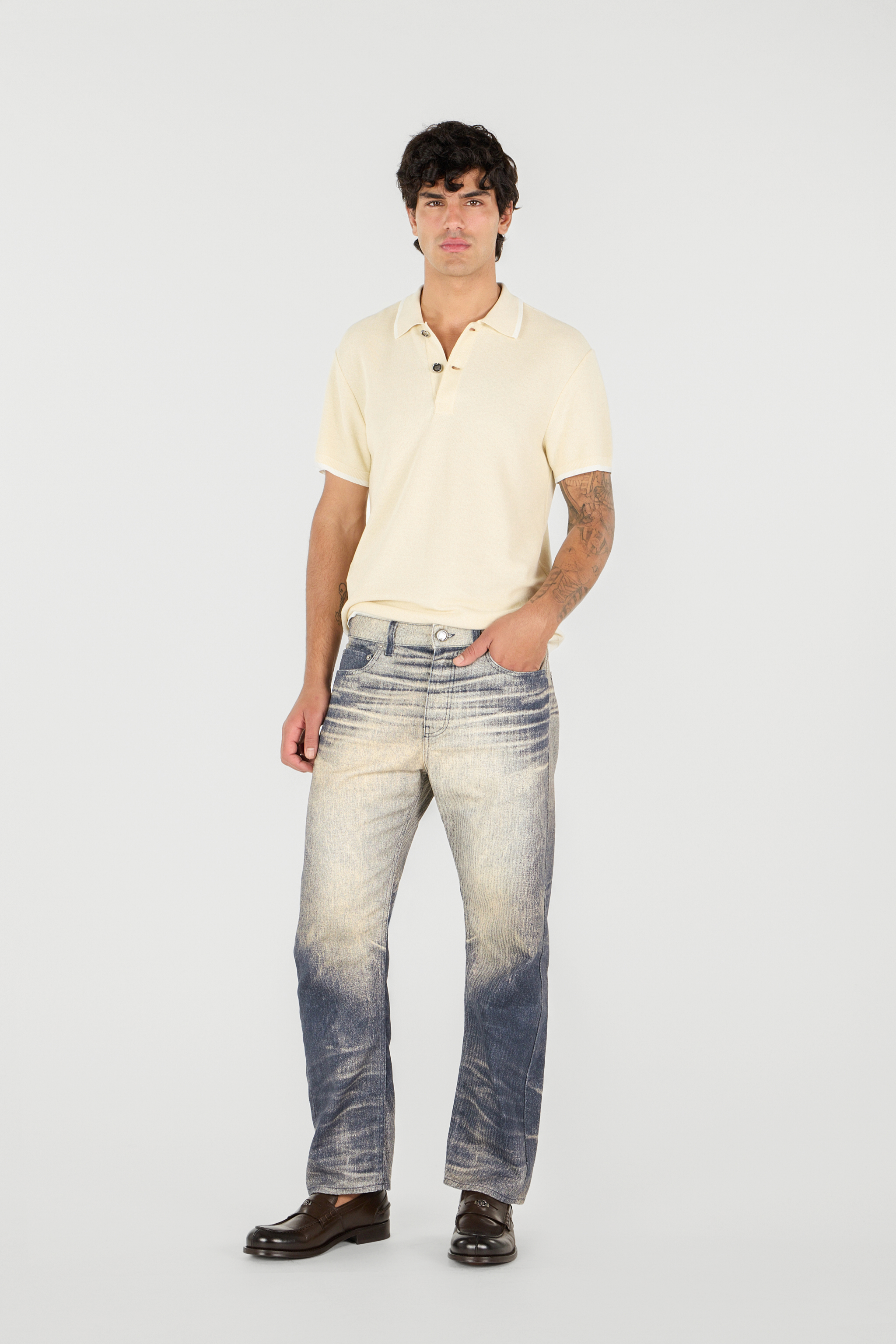 Roberto Cavalli Man Cotton Trousers In Blu Navy