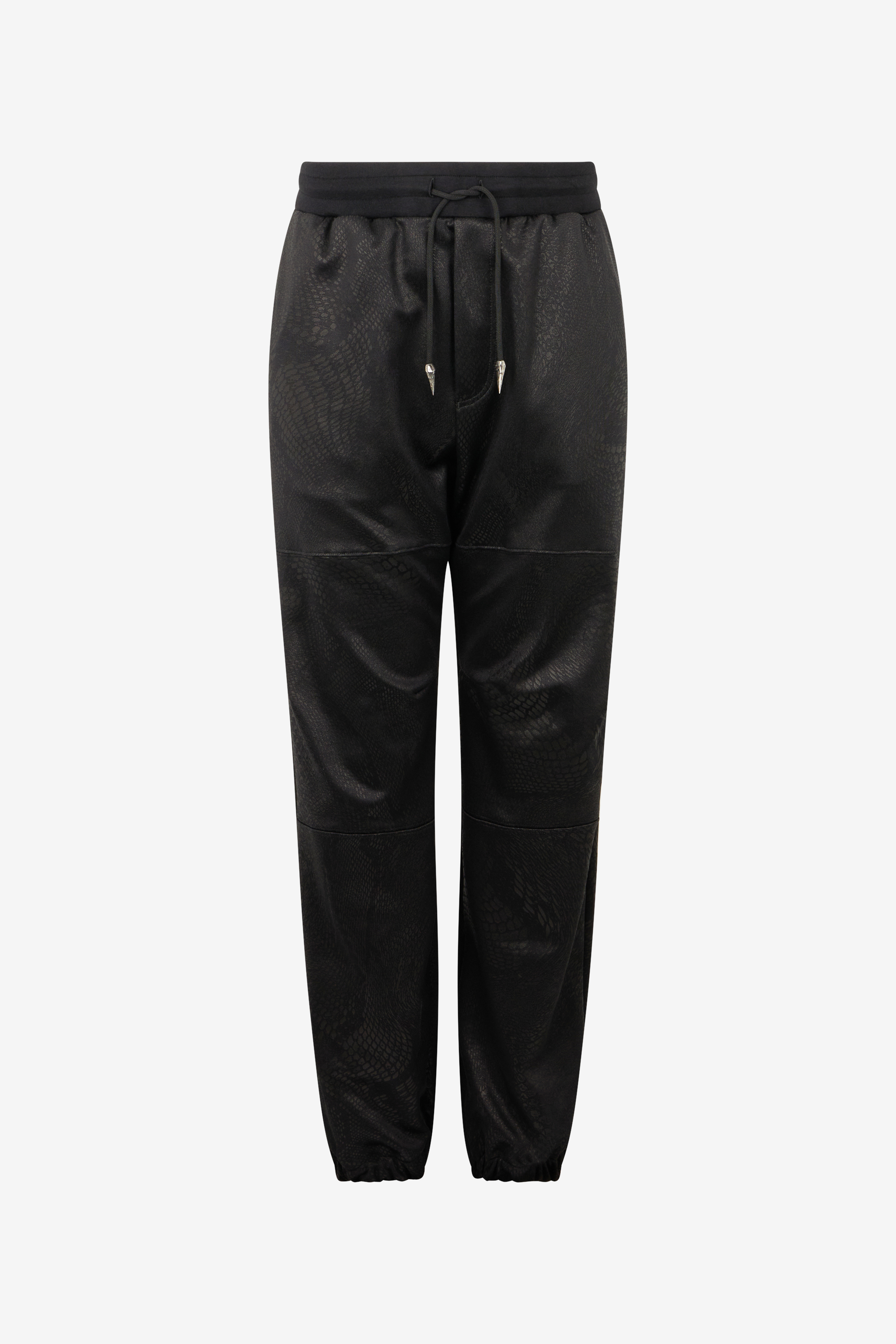 Roberto Cavalli Sporty Trousers With Python Print In Black