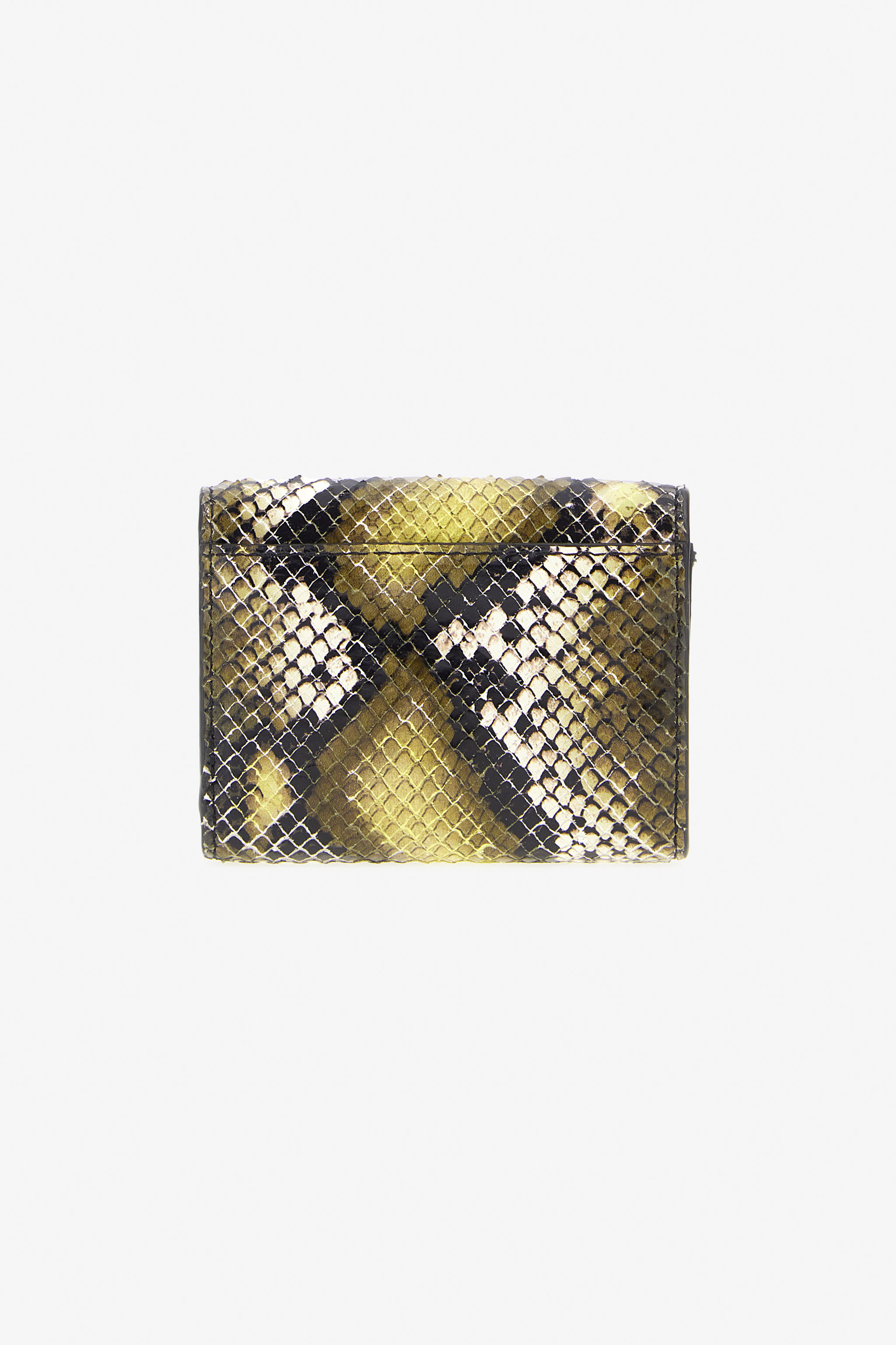 Roberto Cavalli Small Logo-print Leather Wallet In Dark Green