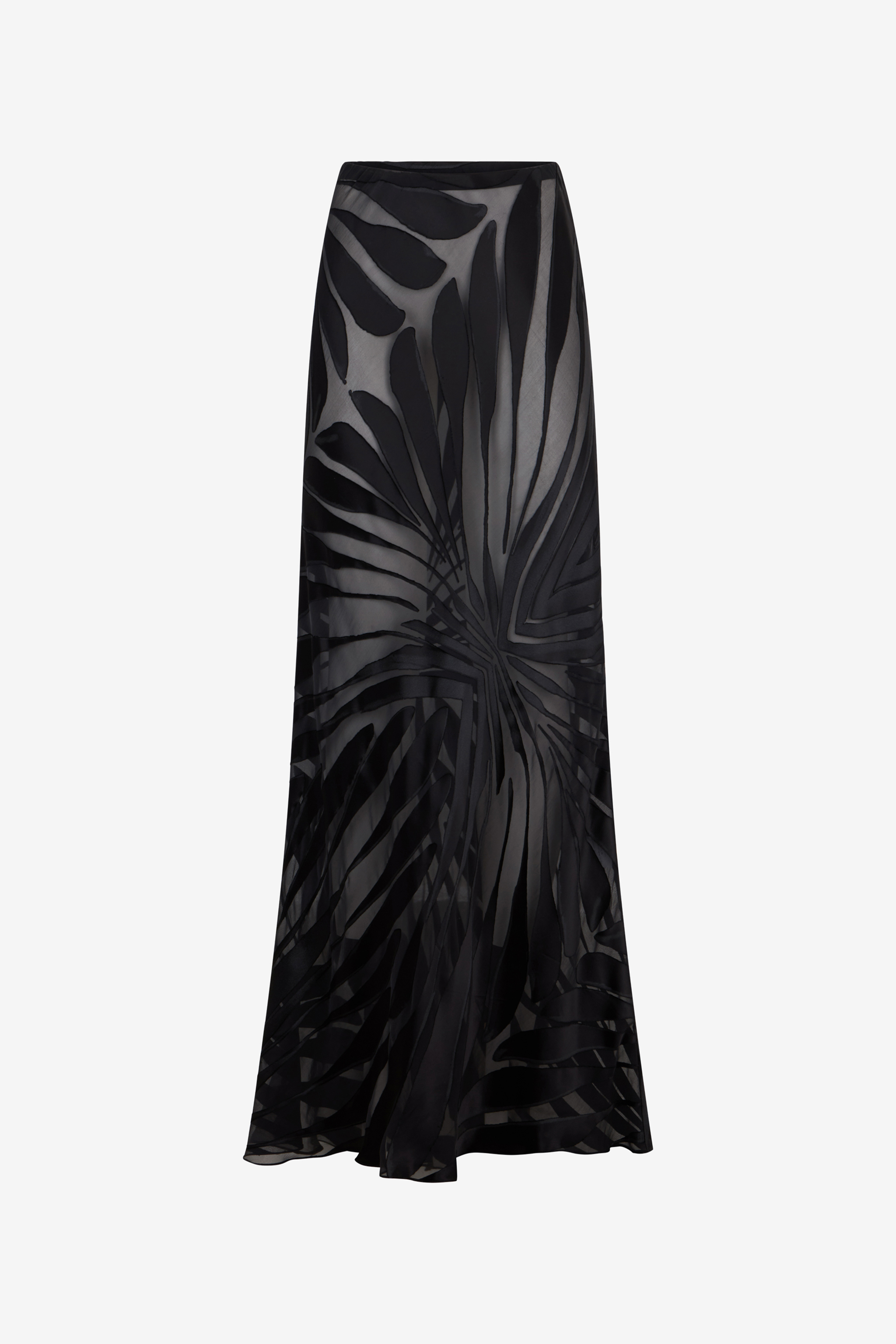 Roberto Cavalli Women's Black Skirt With Ray Devoré Print - Skirts