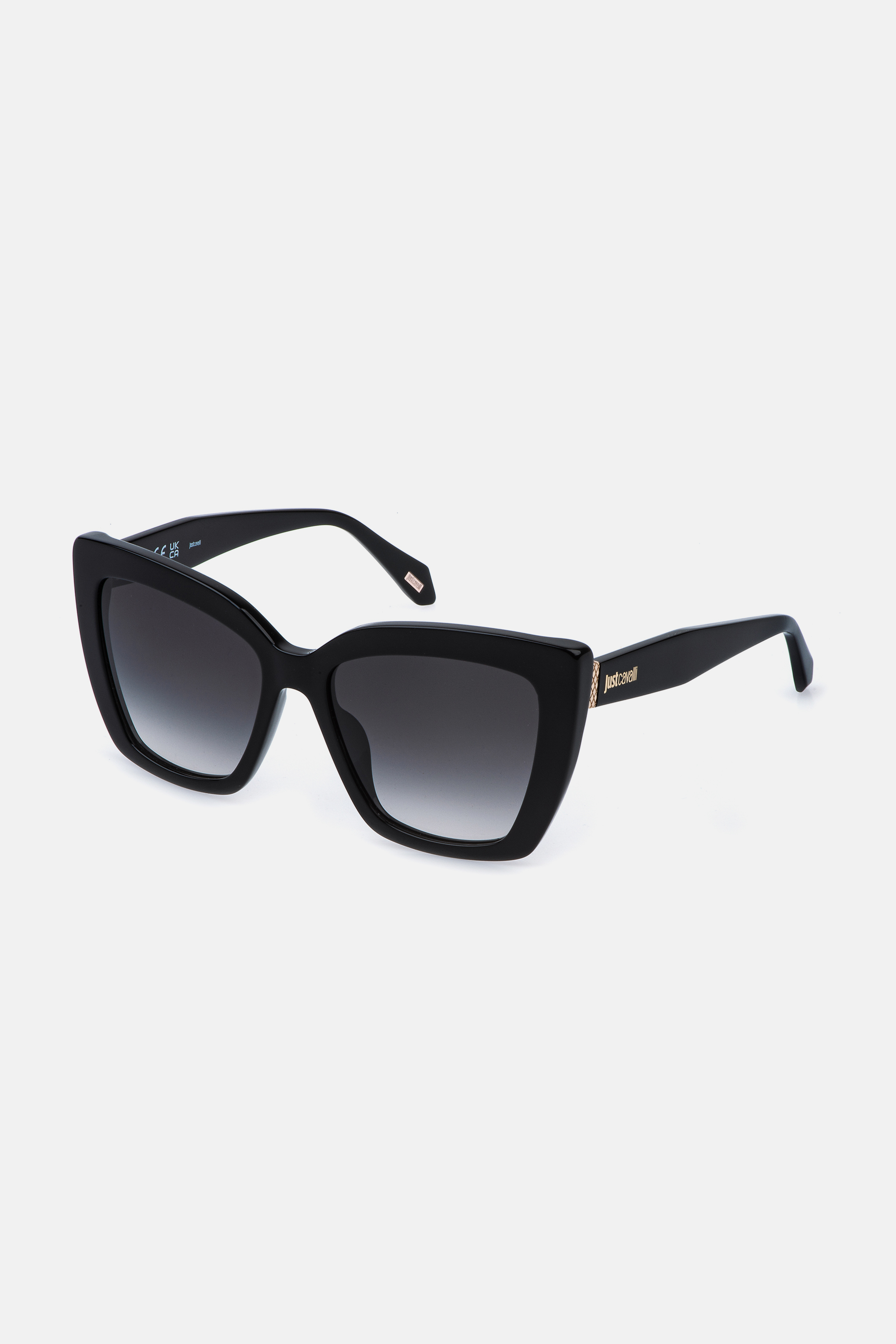 Roberto Cavalli Women's Black Easy To Wear Sunglasses - Sunglasses Shiny
