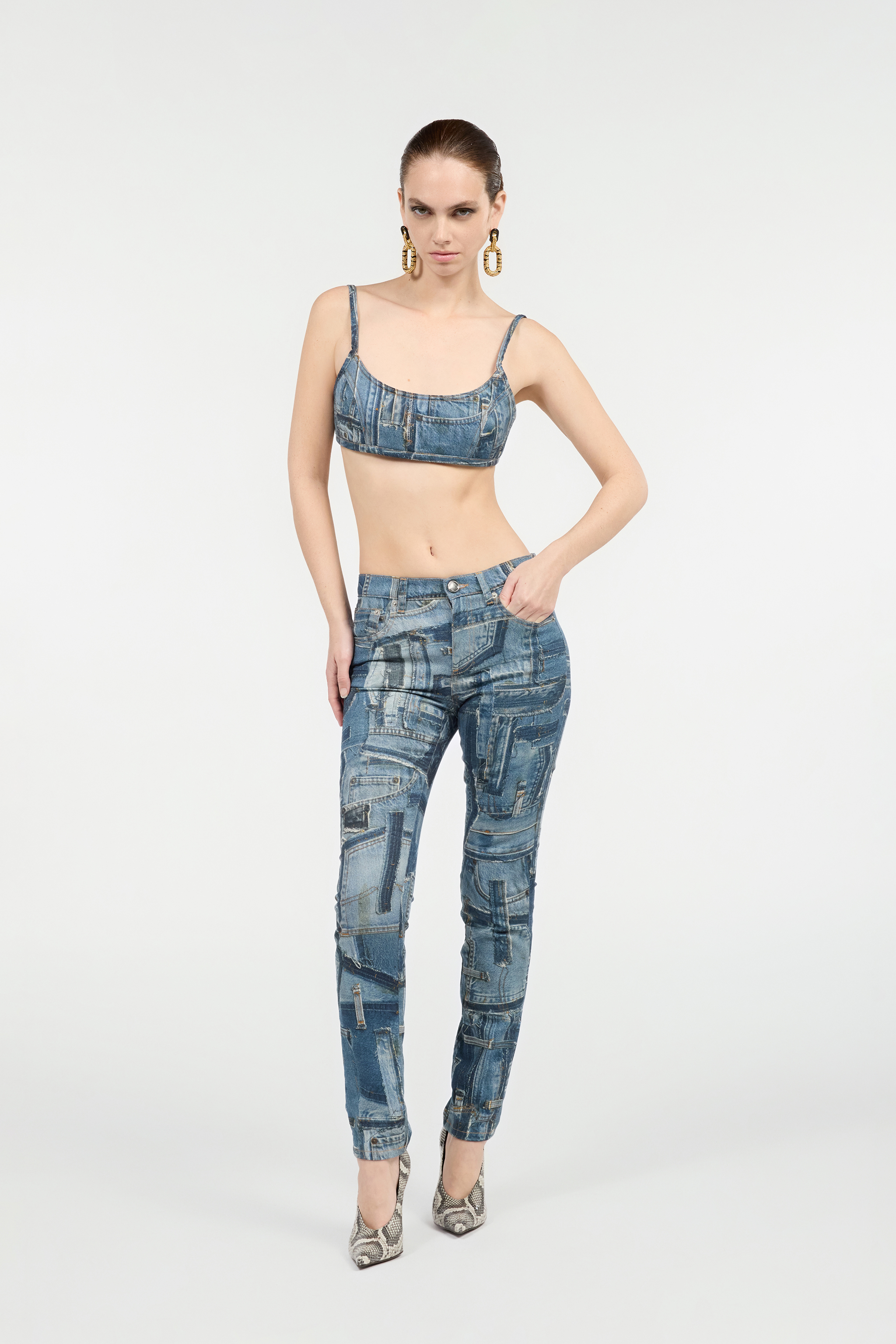ROBERTO CAVALLI SKINNY JEANS DER PATCHWORK CAPSULE COLLECTION