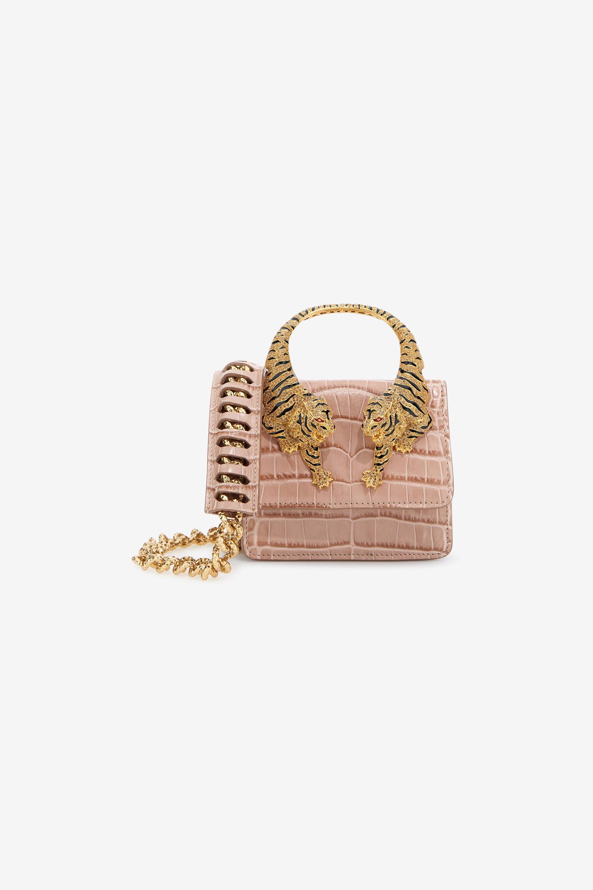 Roberto Cavalli Small Roar Bag In Pink