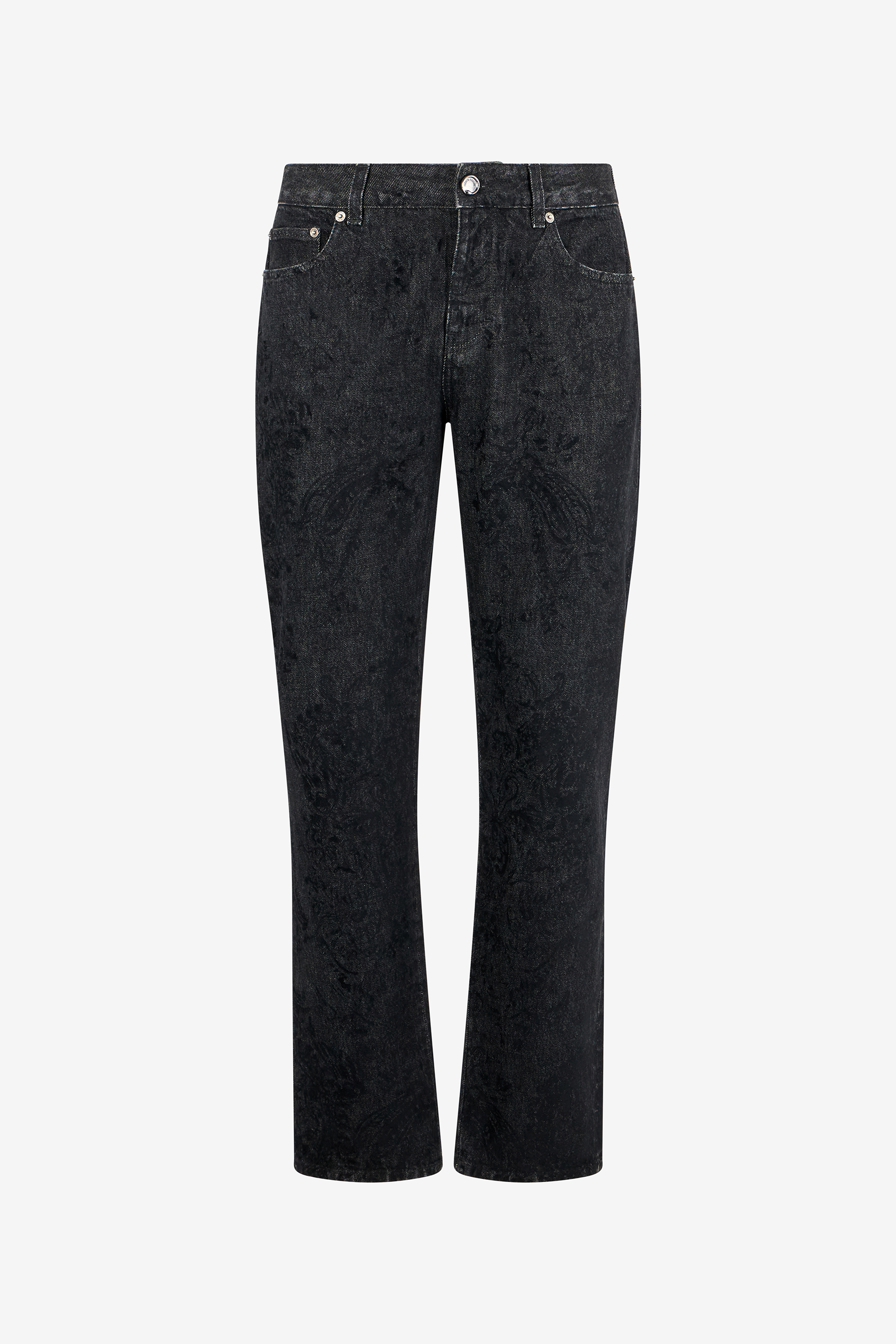 Roberto Cavalli Jeans with Ornamental Black Print