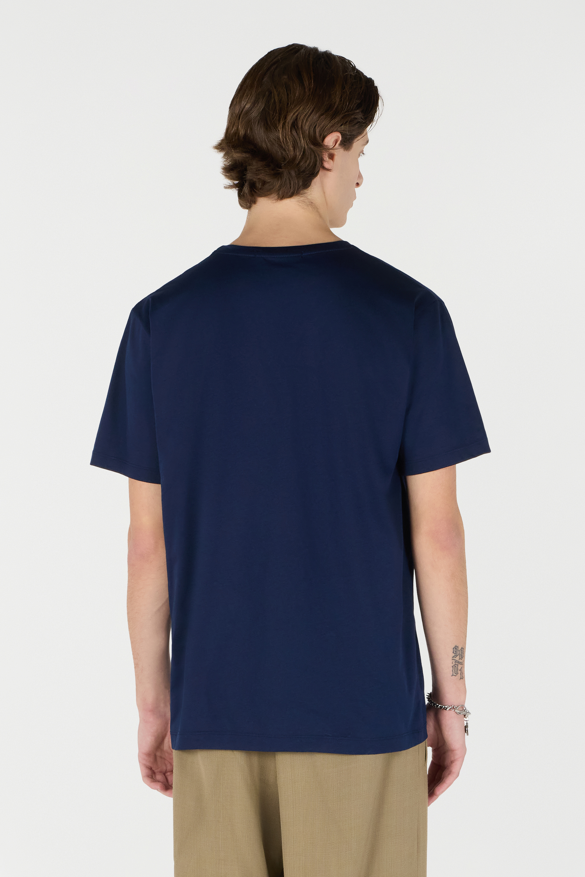 ROBERTO CAVALLI T-SHIRT MIT MONOGRAMM MIRROR SNAKE