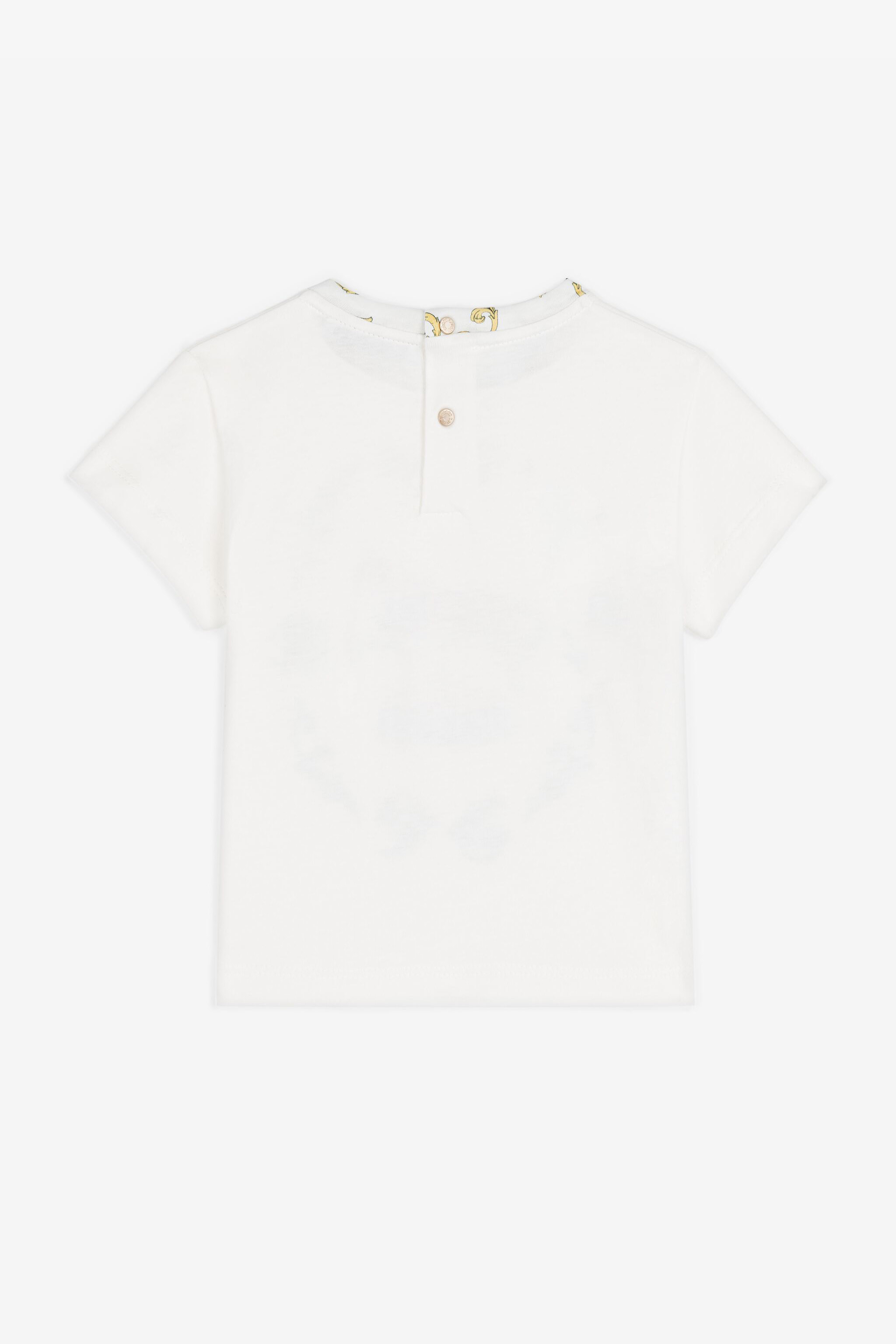 ROBERTO CAVALLI JAGUAR AND FILIGREE-PRINT T-SHIRT 