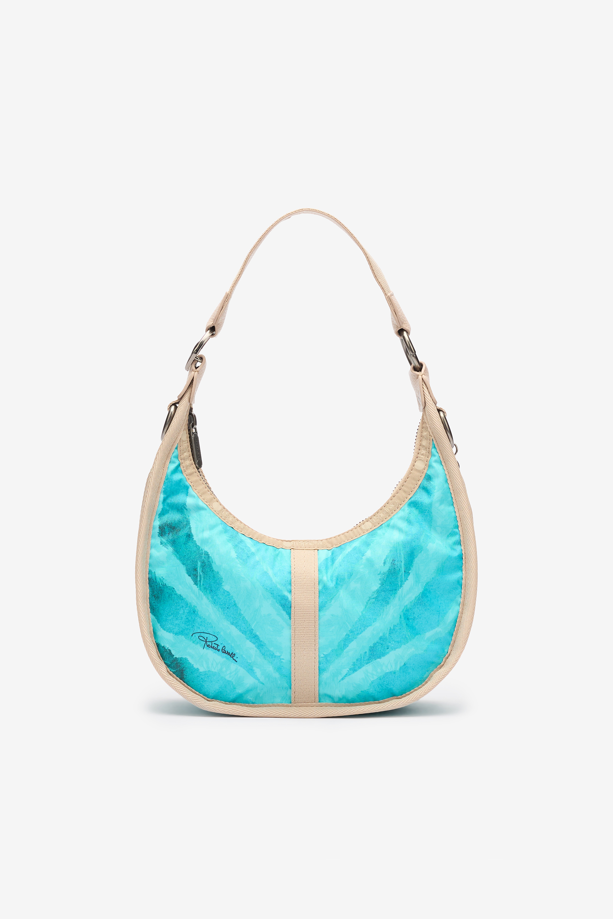 Roberto Cavalli Small Bologna Bag With Print - Female - Shoulder Bags - Blue - One Size - Bags - Image 2