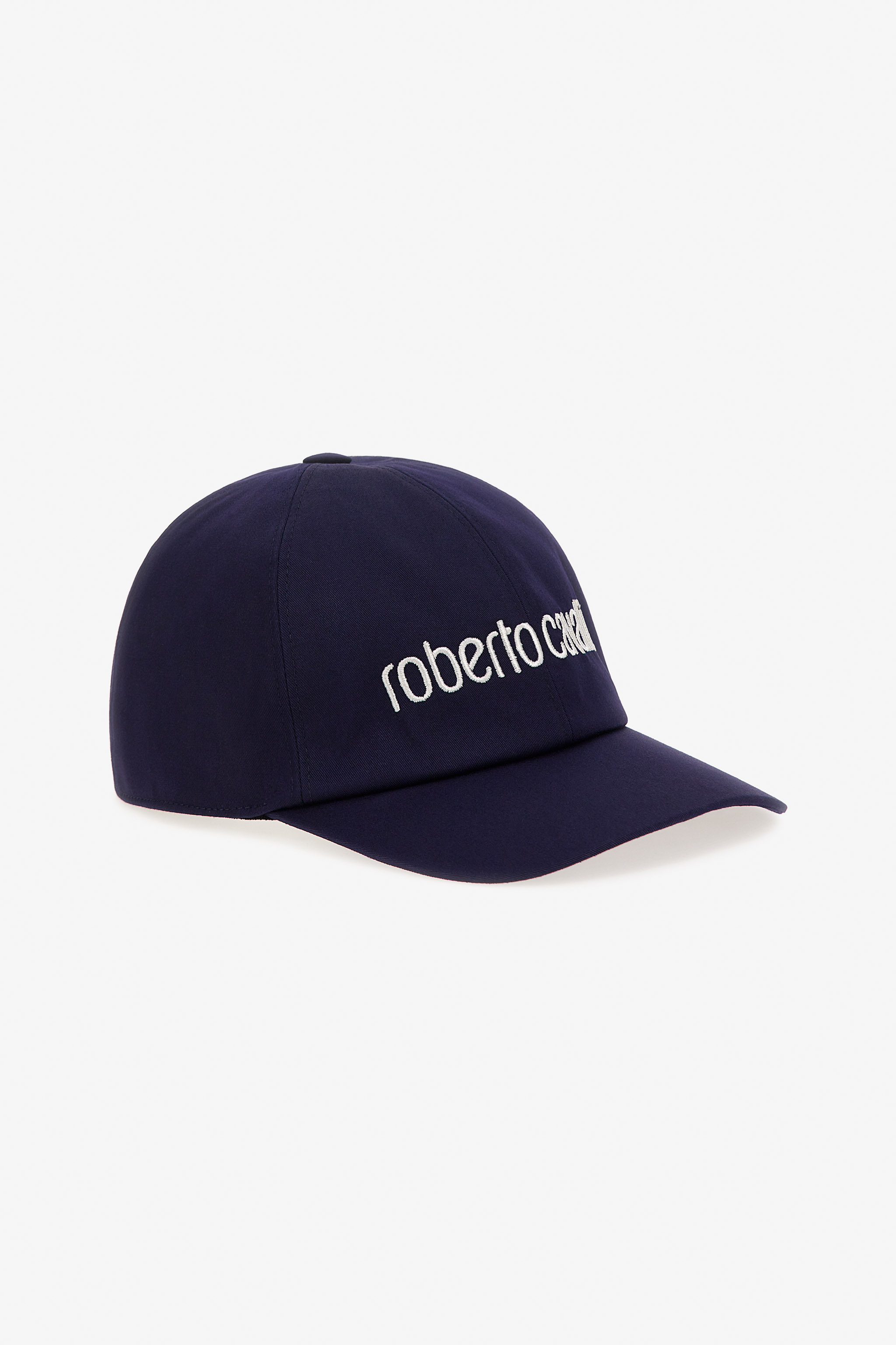 Roberto Cavalli , Hats & Caps, Female, Blue, One Size, Logo Baseball Cap Twill Fabric - Image 2