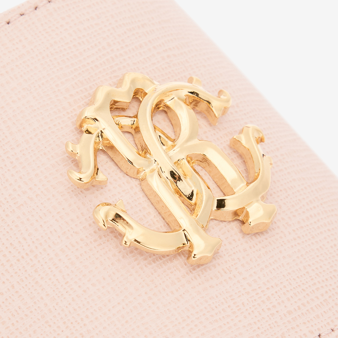 Roberto Cavalli Pink Sandal With Monogram Rc In Pink