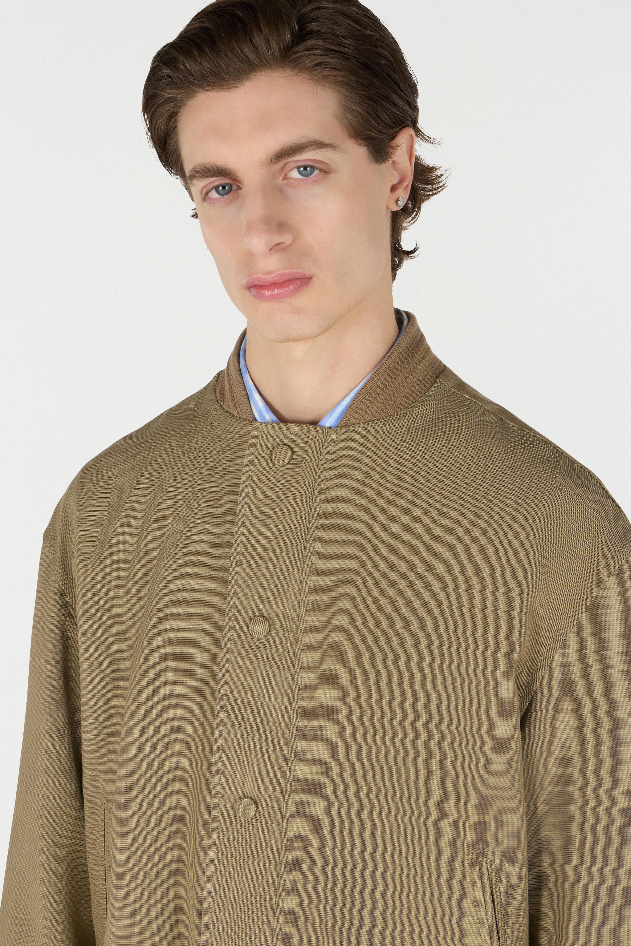 Shop Roberto Cavalli Bomberjacke Mit Knöpfen In Brown