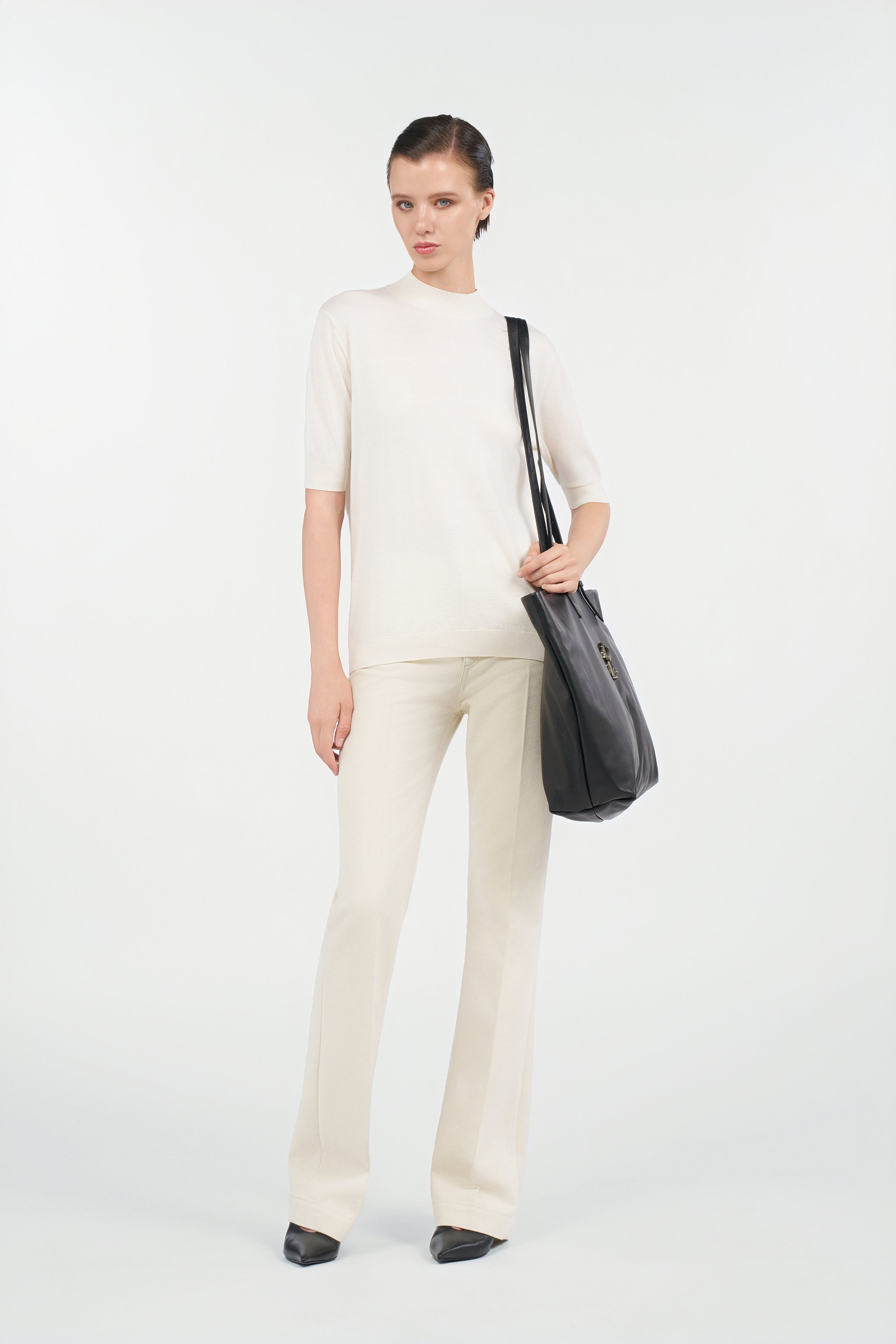 Roberto Cavalli Cotton Sweater In White