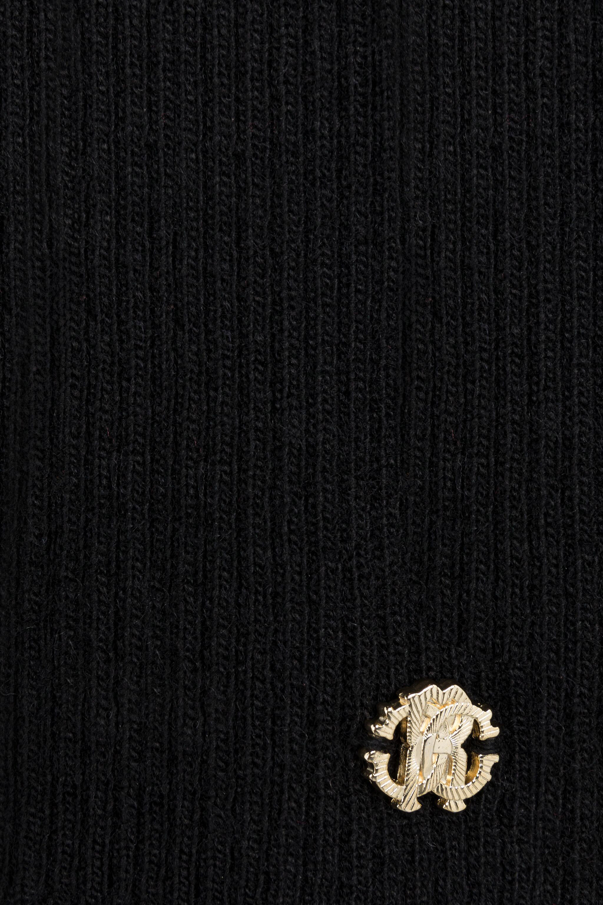 Roberto Cavalli Rc Monogram Sweater In Black