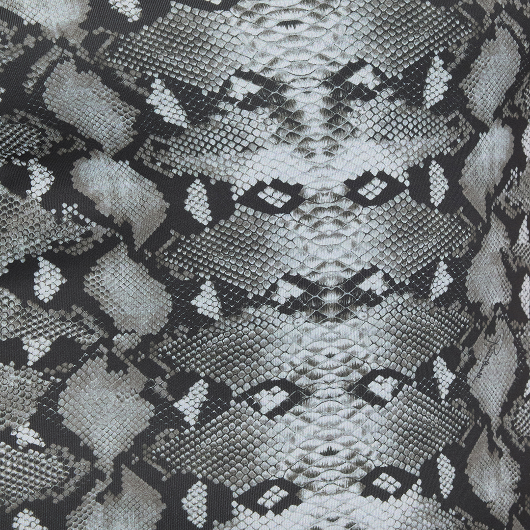 Roberto Cavalli Snake Print Midi Dress In Animal Print
