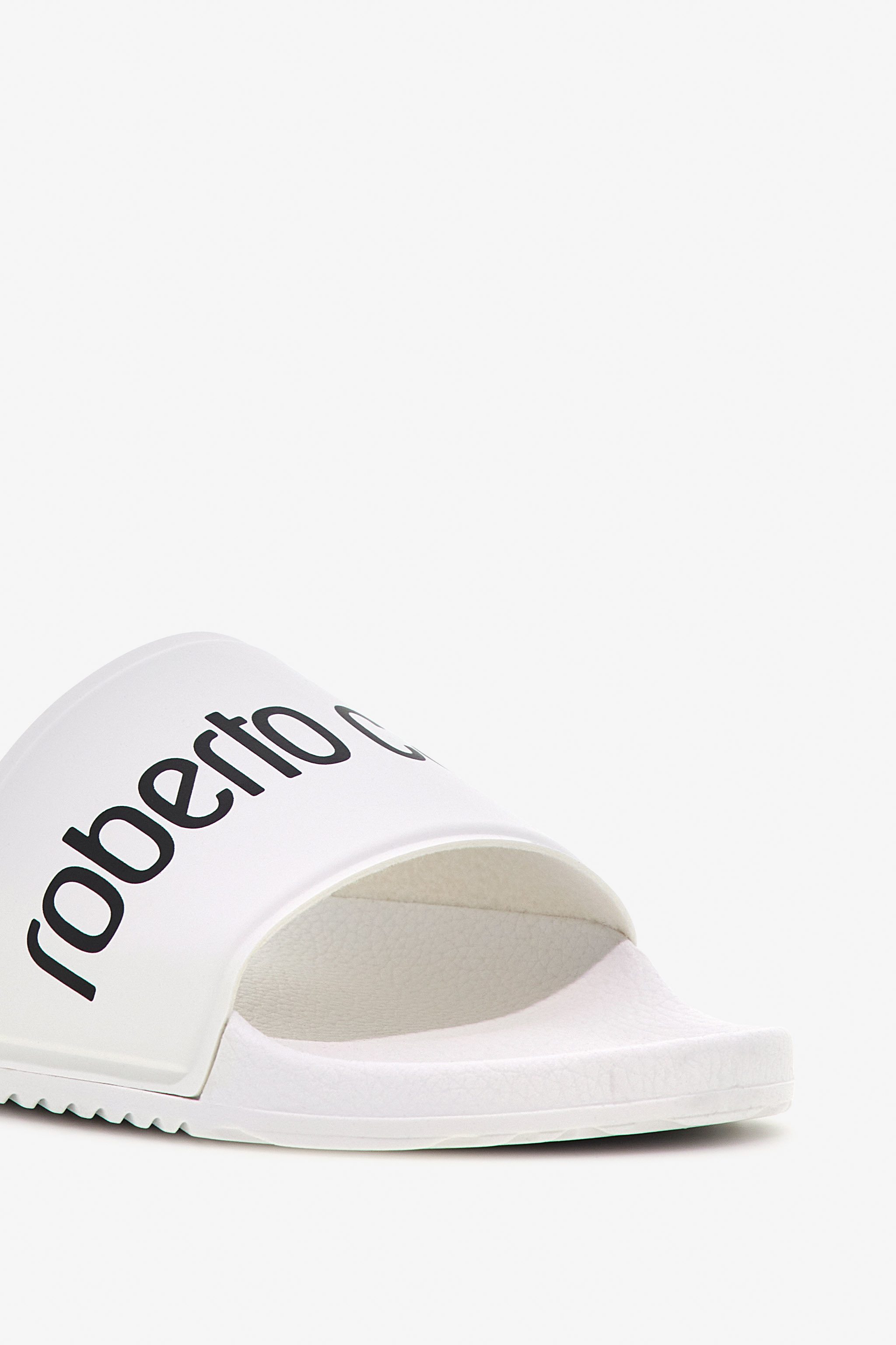 Roberto Cavalli Slides In White