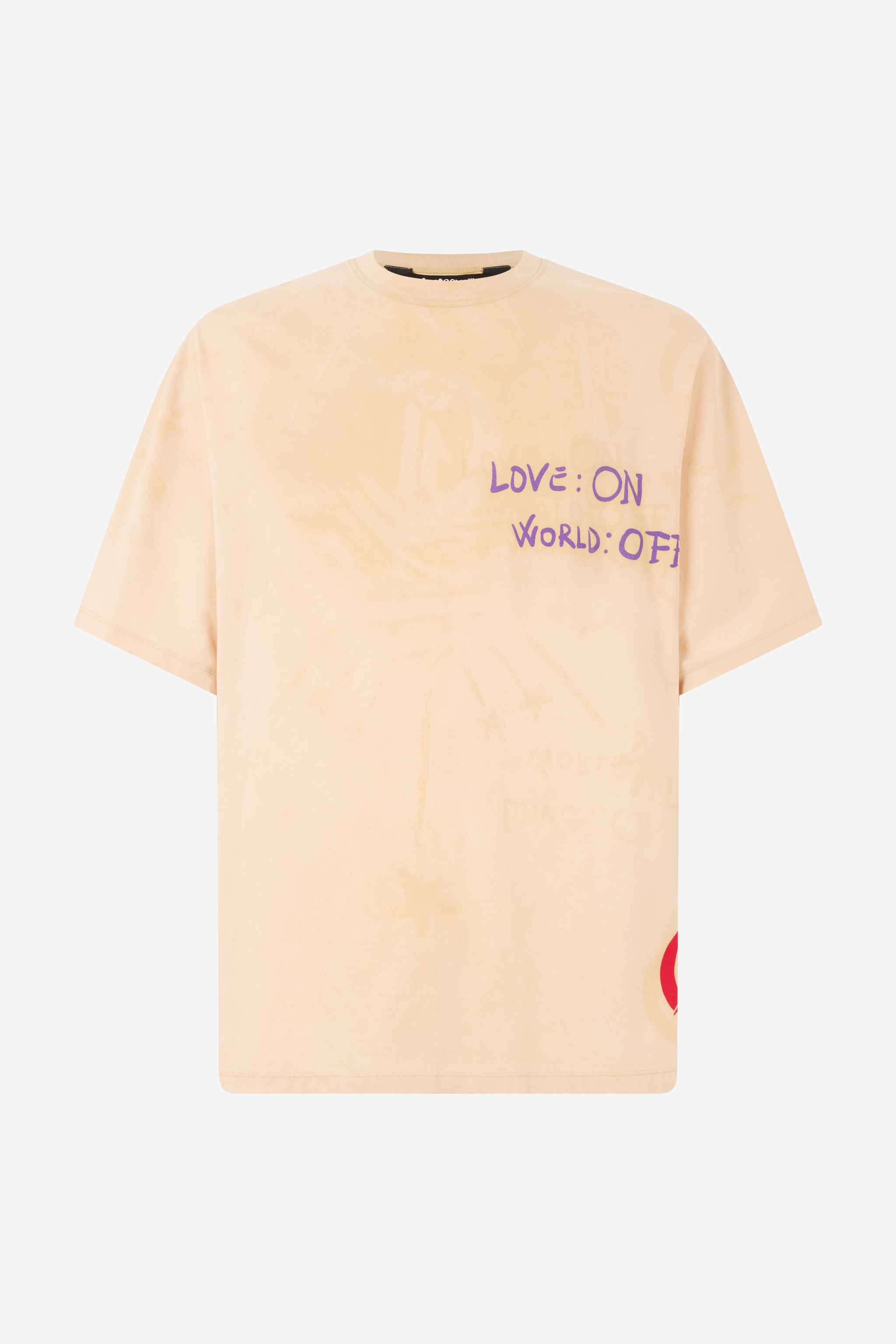 Roberto Cavalli T-shirt With Maxi Back Print In Light Brown