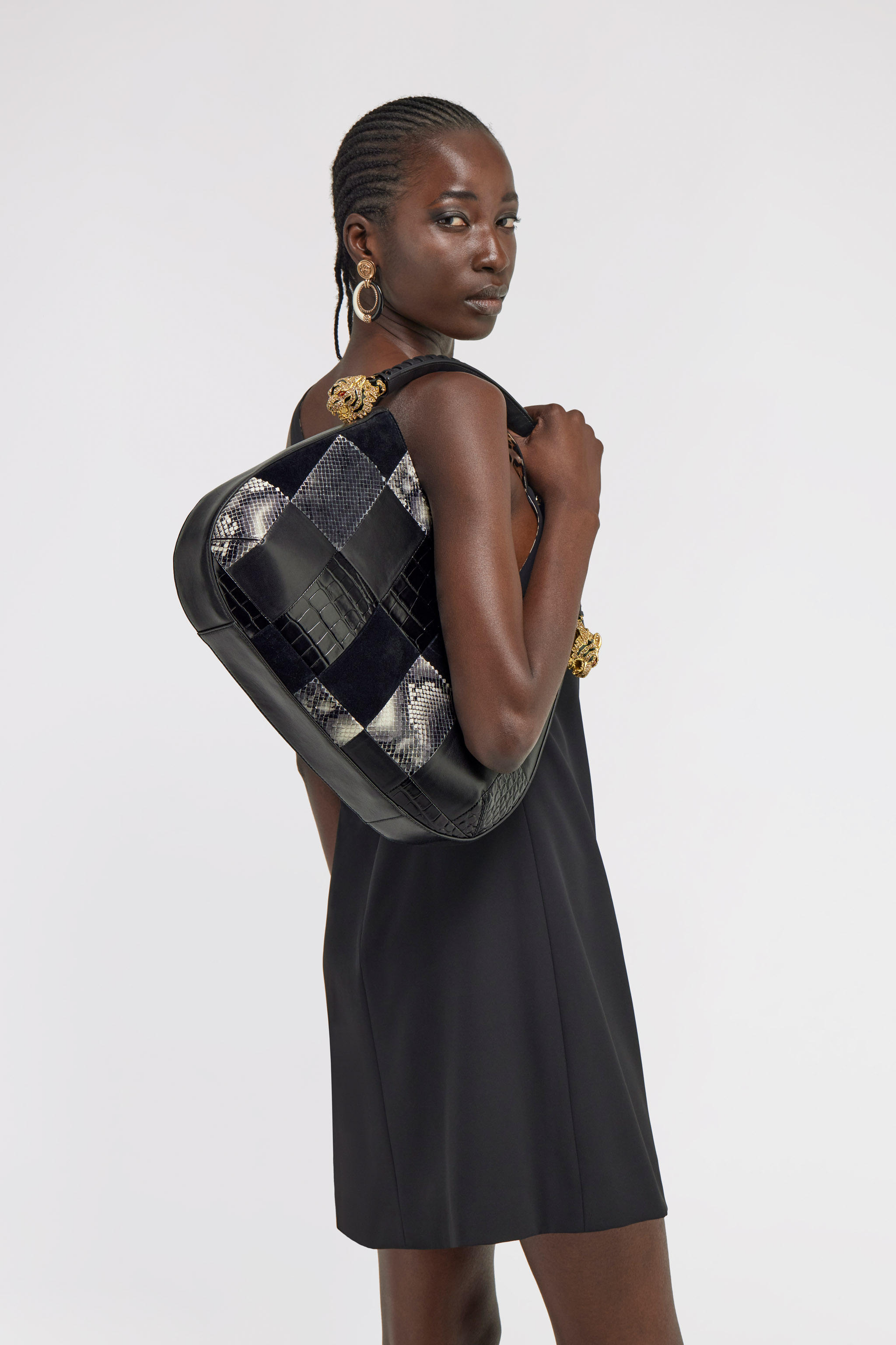 ROBERTO CAVALLI PATCHWORK UMHÄNGETASCHE