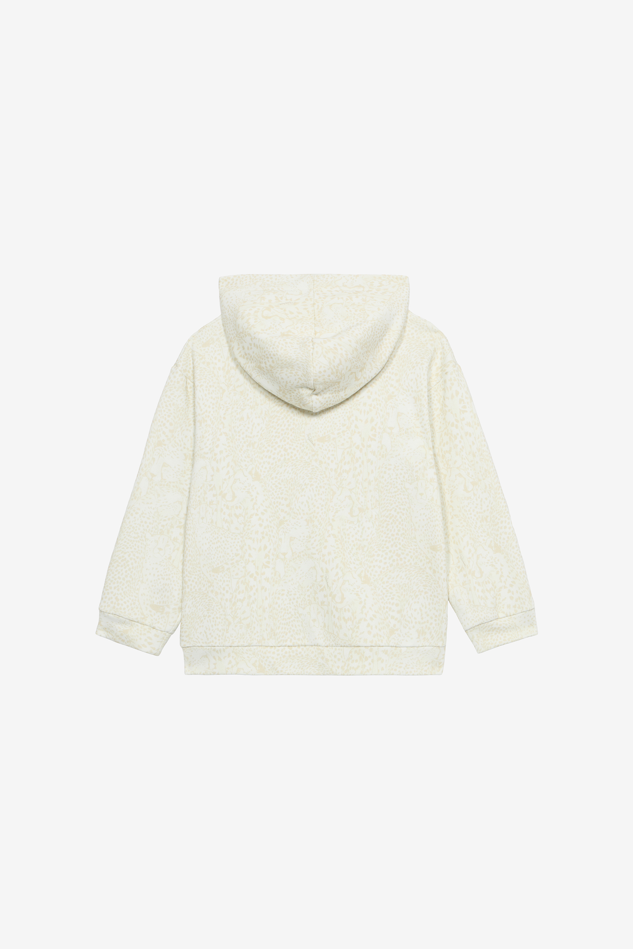 Hooded Sweatshirt With Cheetah Print