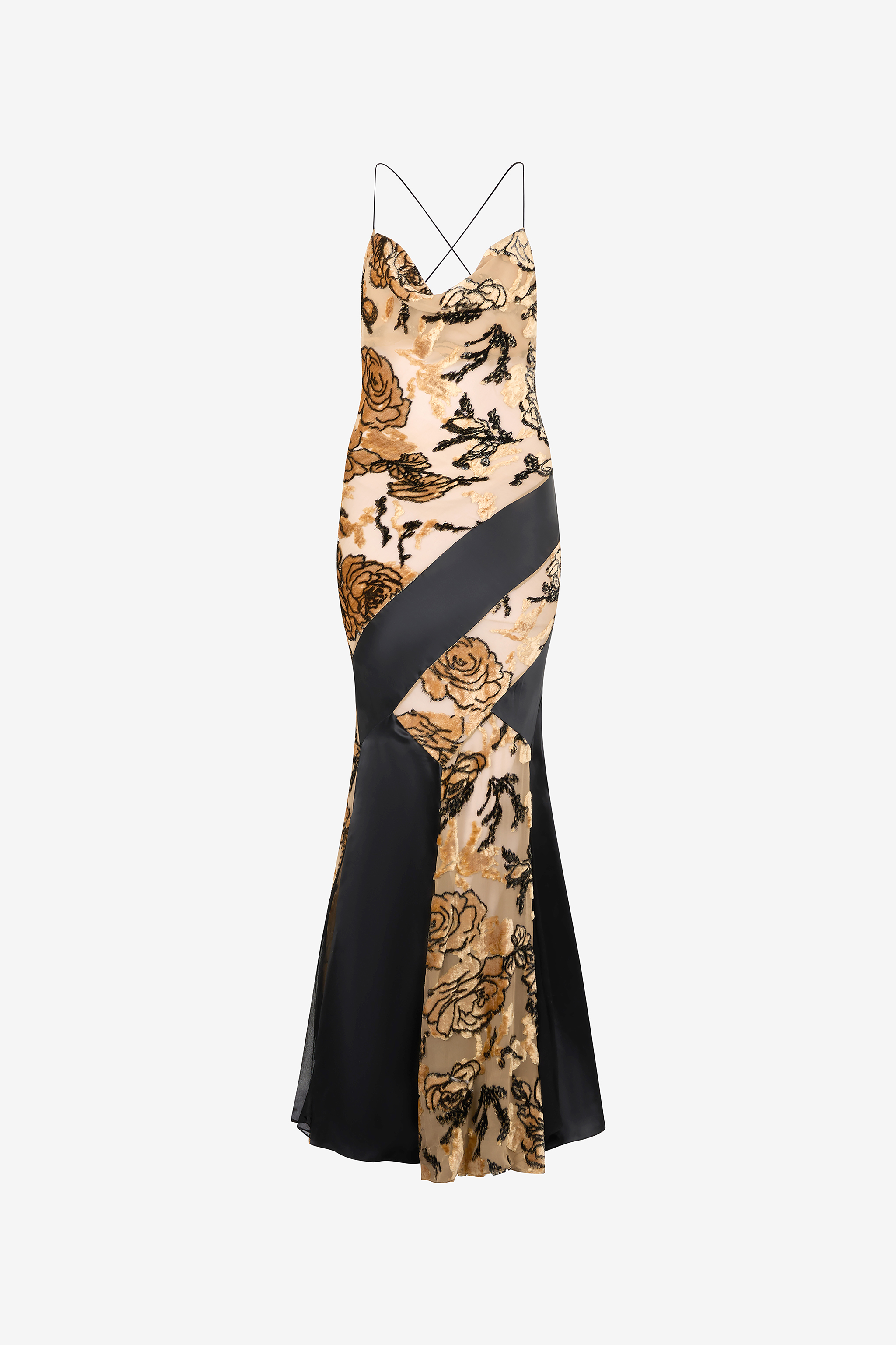 Roberto Cavalli Women's Slip Dress With Rose Pattern - Rosa/Nero