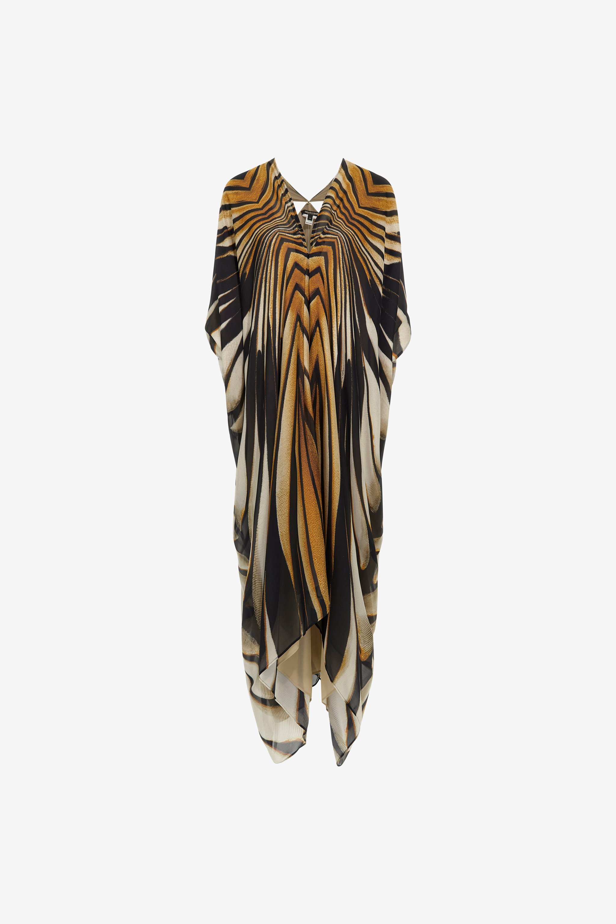 ROBERTO CAVALLI KAFTAN MIT RAY OF GOLD-DRUCK